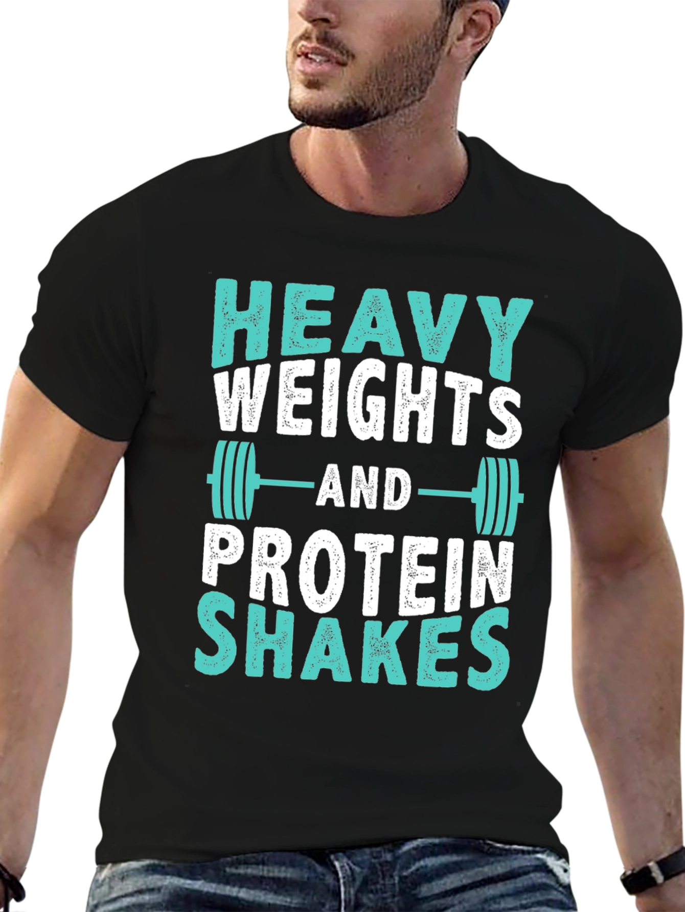 Heavy Weights & Protein Shakes Graphic Tee