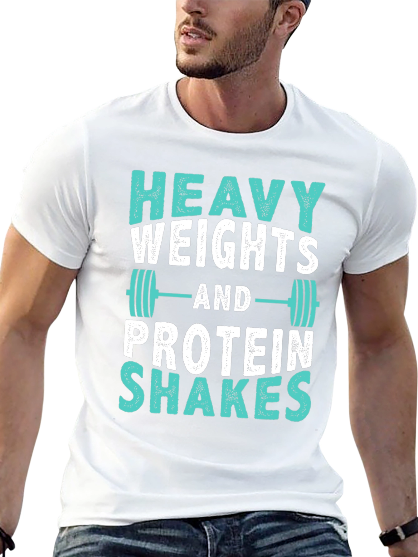Heavy Weights & Protein Shakes Graphic Tee