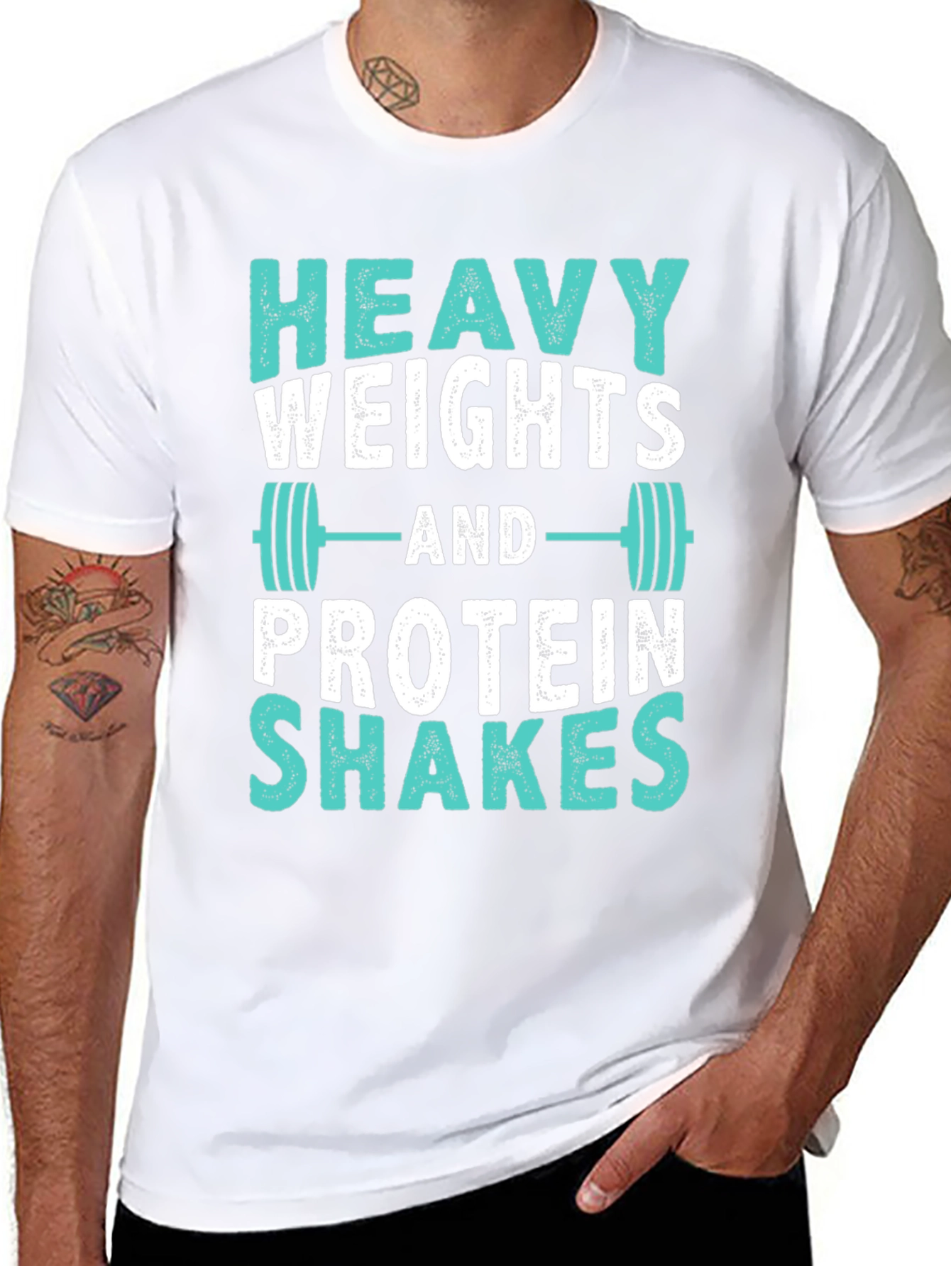 Heavy Weights & Protein Shakes Graphic Tee