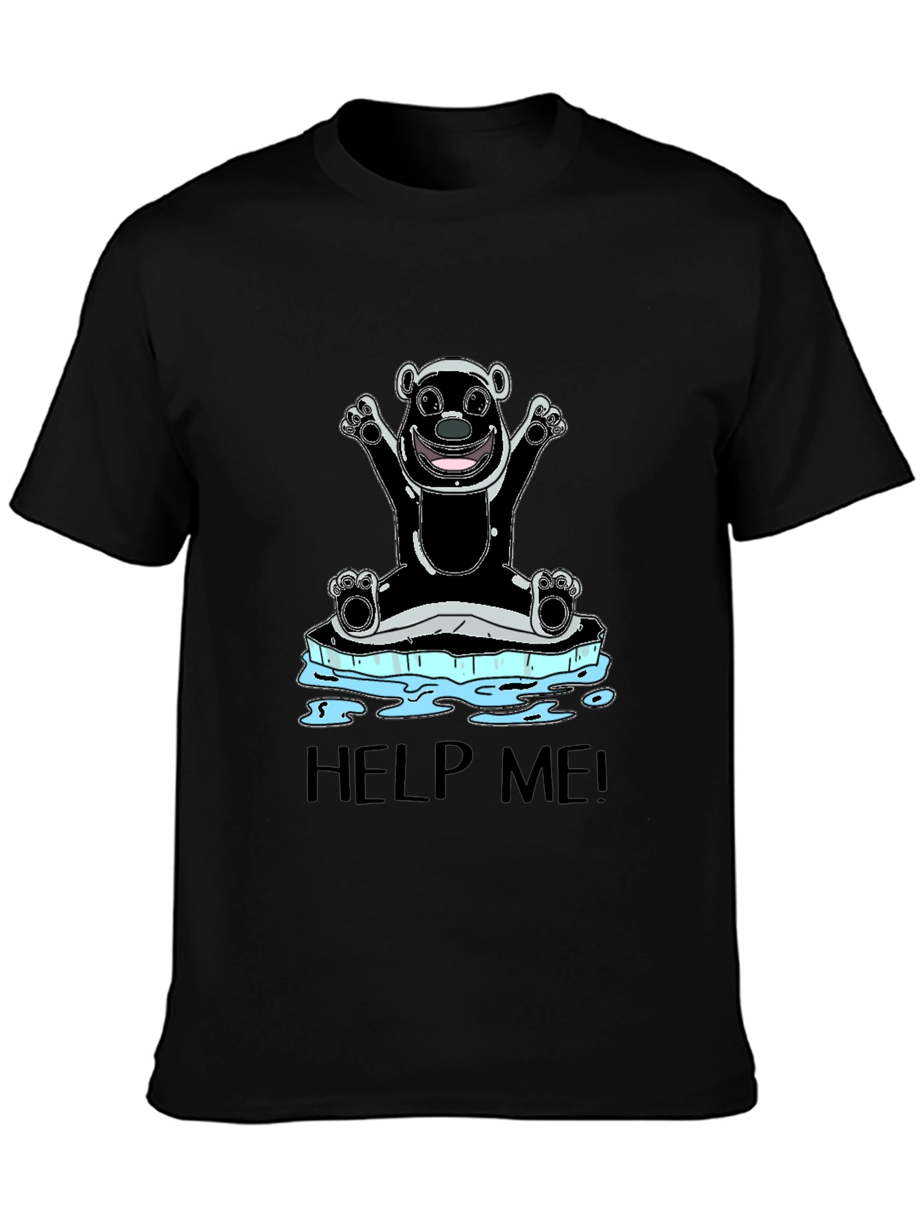 Help Me Polar Bear Graphic Tee