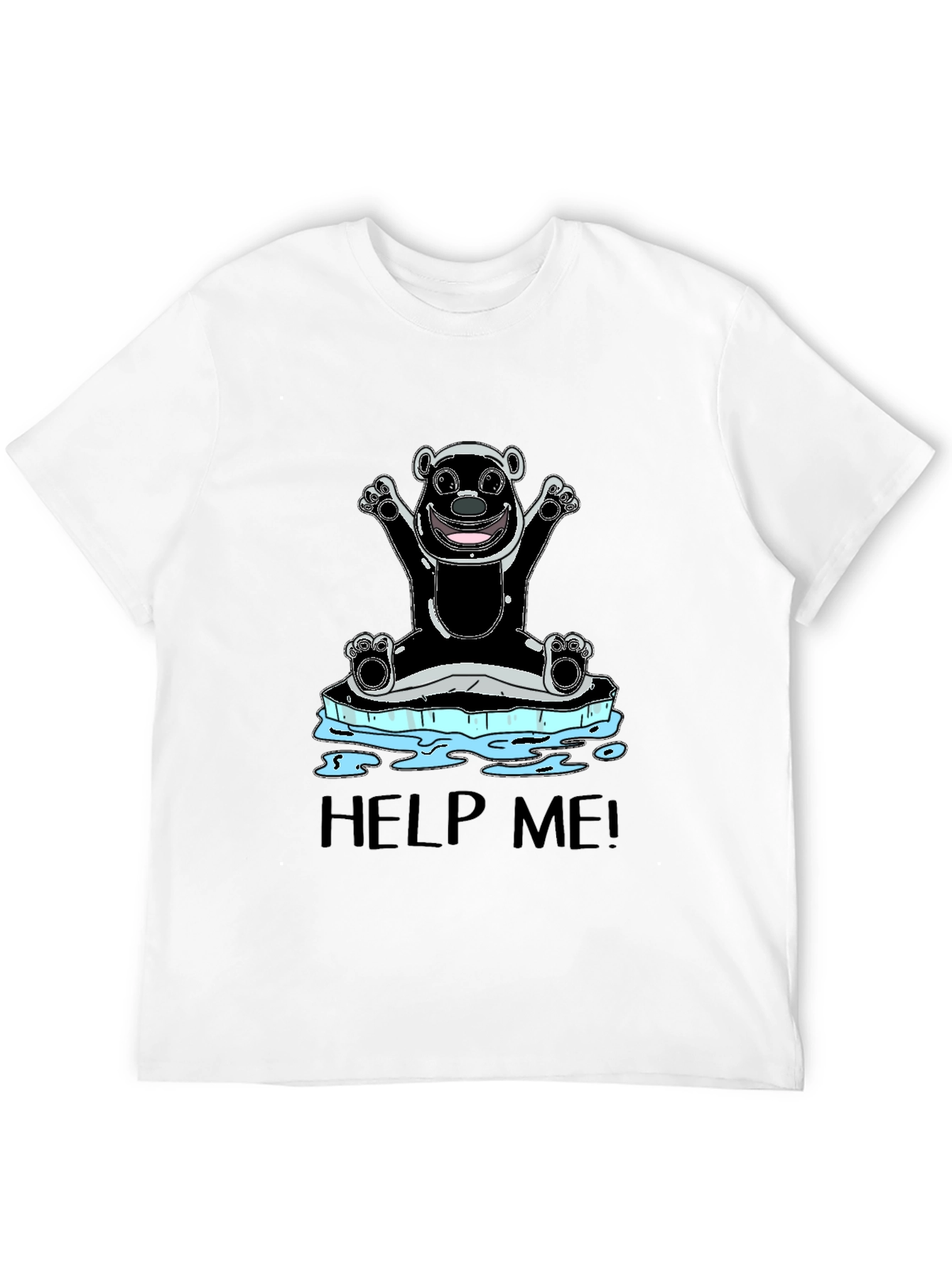 Help Me Polar Bear Graphic Tee