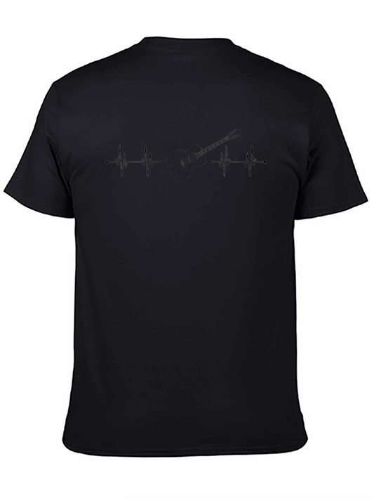 Heartbeat Graphic Tee - Black