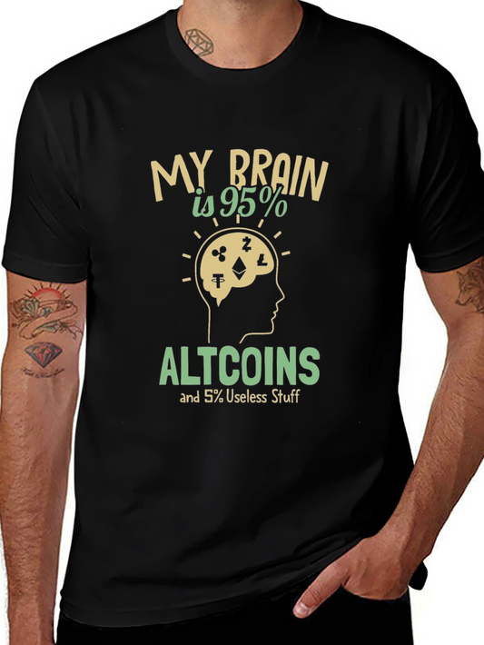 Altcoins Brain T-Shirt - Crypto Enthusiast Tee