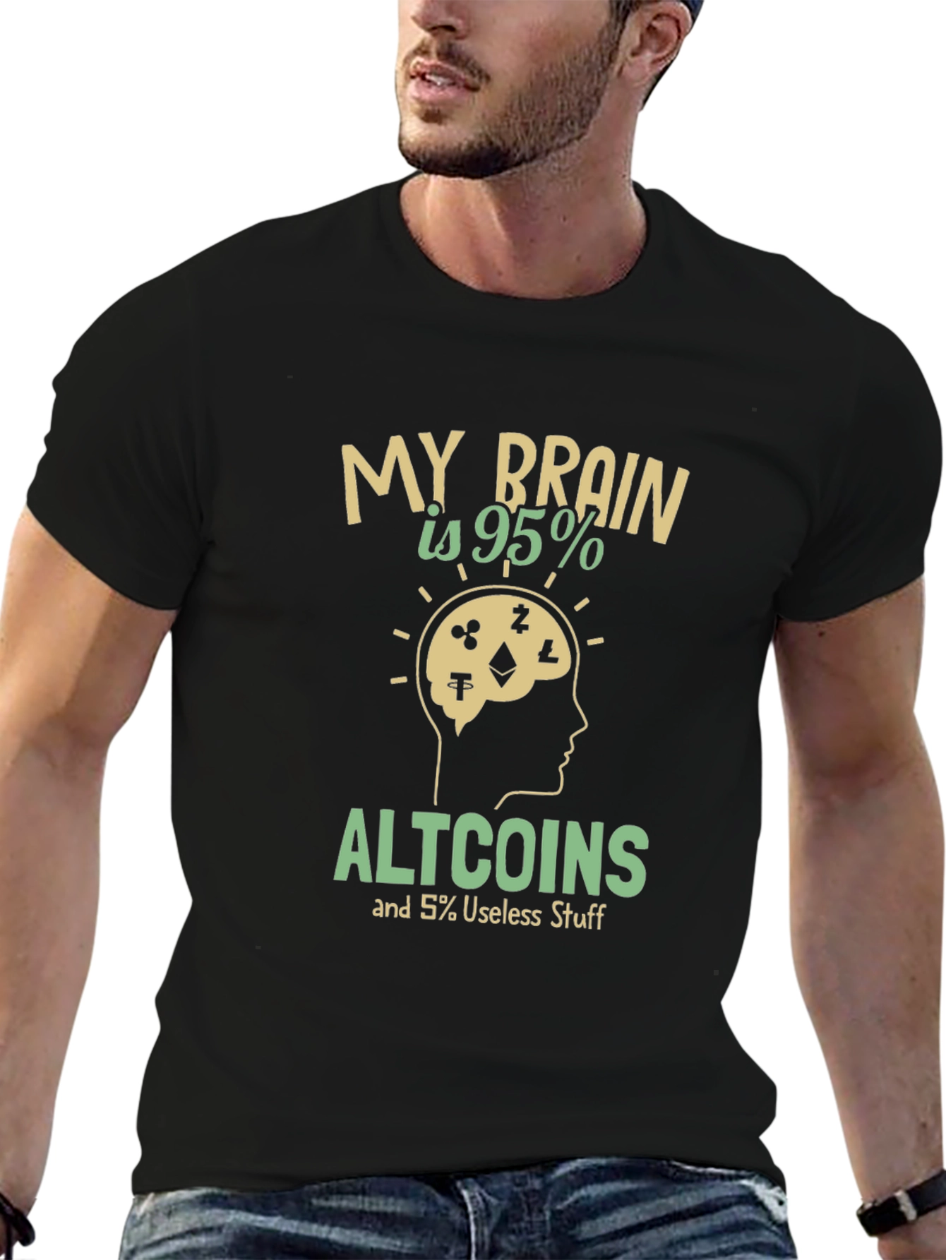 Altcoins Brain T-Shirt - Crypto Enthusiast Tee