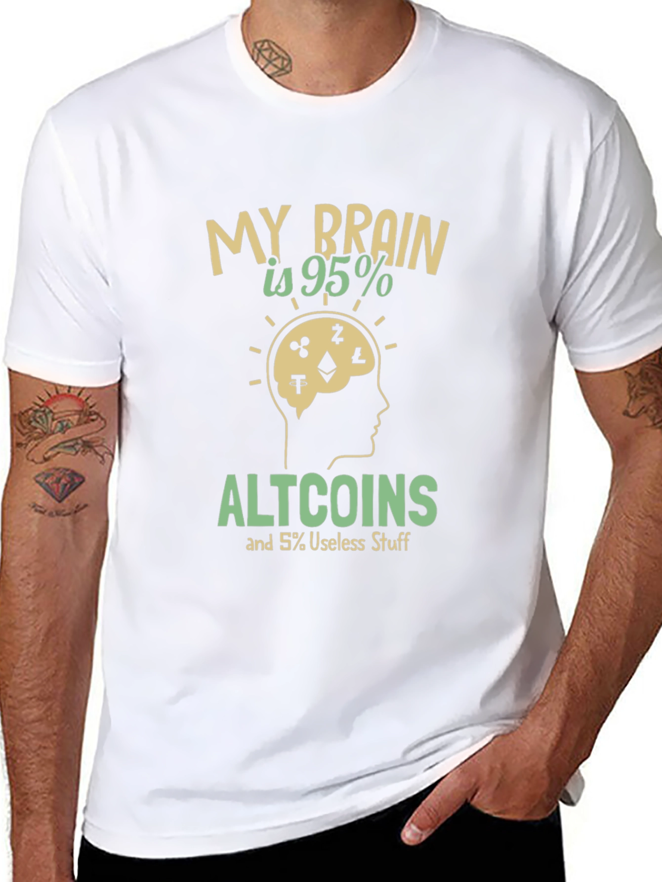 Altcoins Brain T-Shirt - Crypto Enthusiast Tee