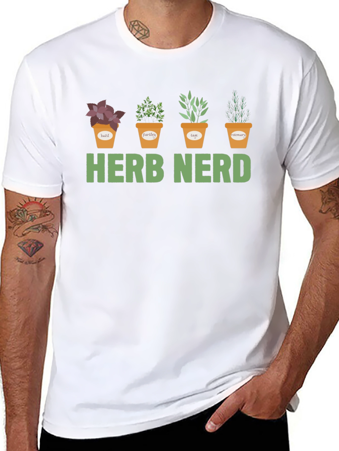 Herb Nerd Graphic T-Shirt - Gardening Tee