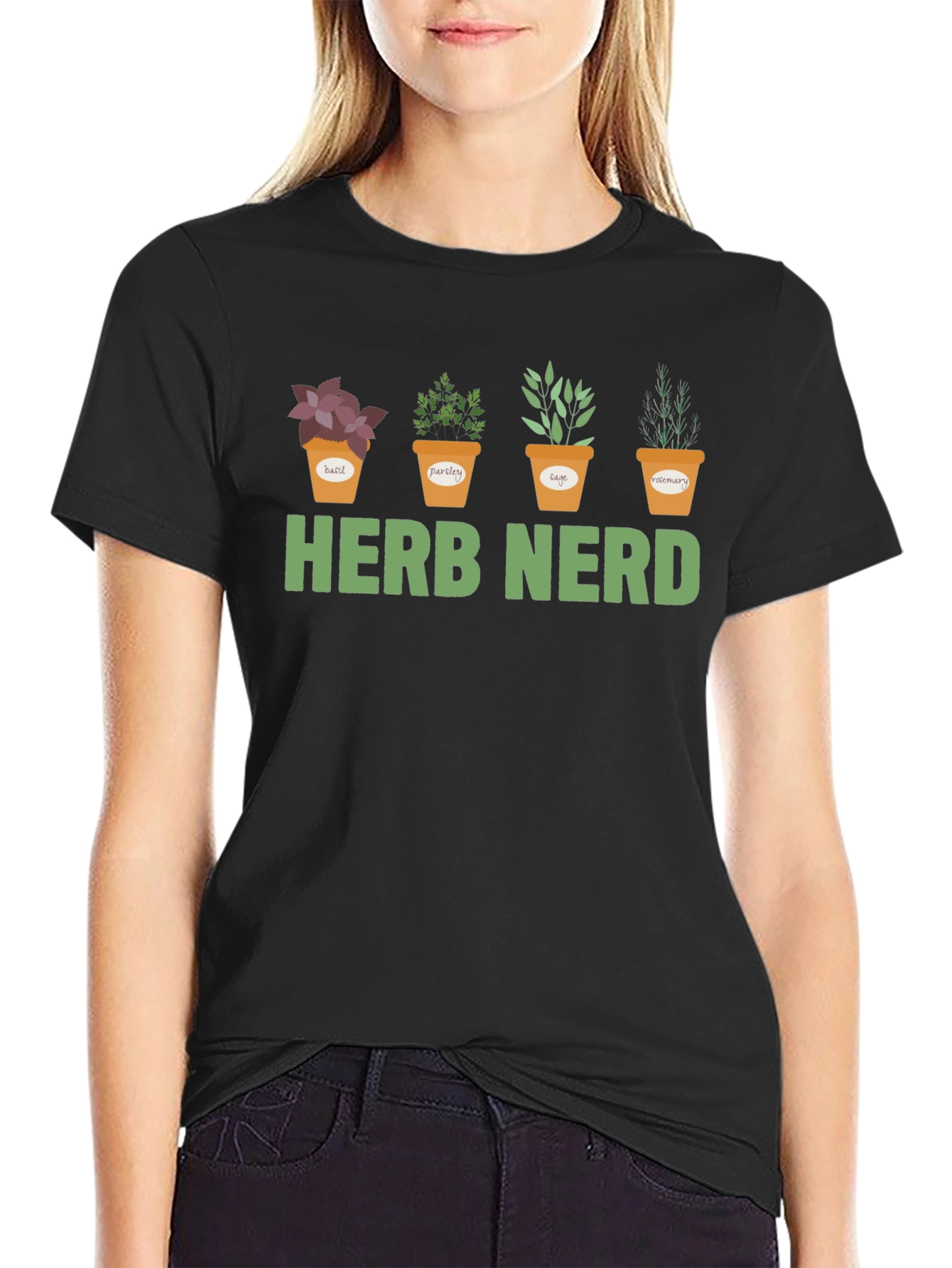 Herb Nerd Graphic T-Shirt - Gardening Tee