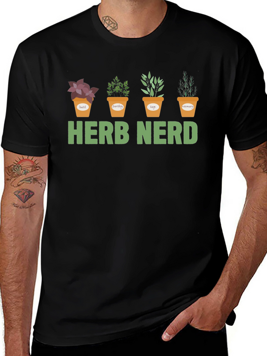 Herb Nerd Graphic T-Shirt - Gardening Tee