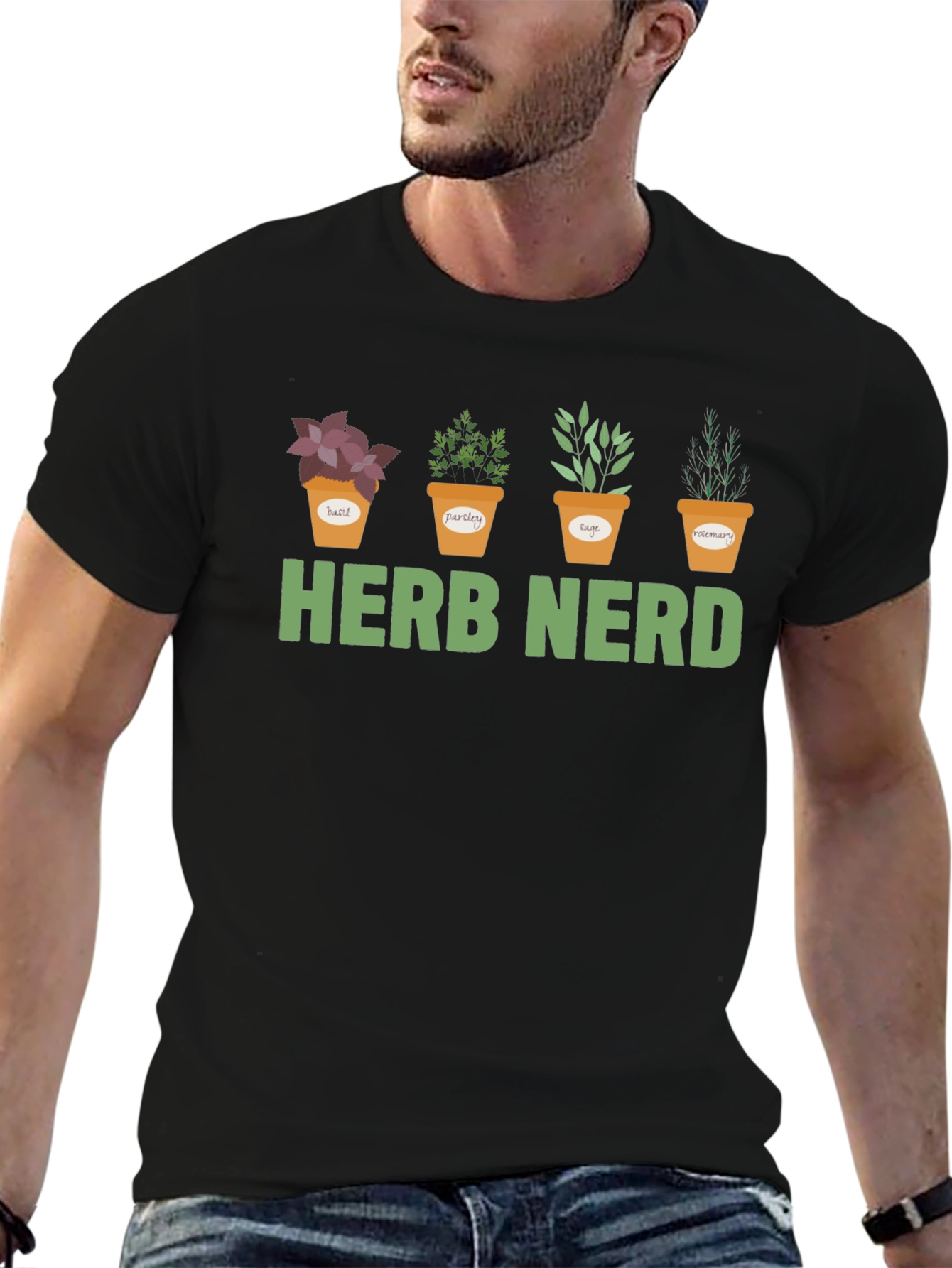 Herb Nerd Graphic T-Shirt - Gardening Tee