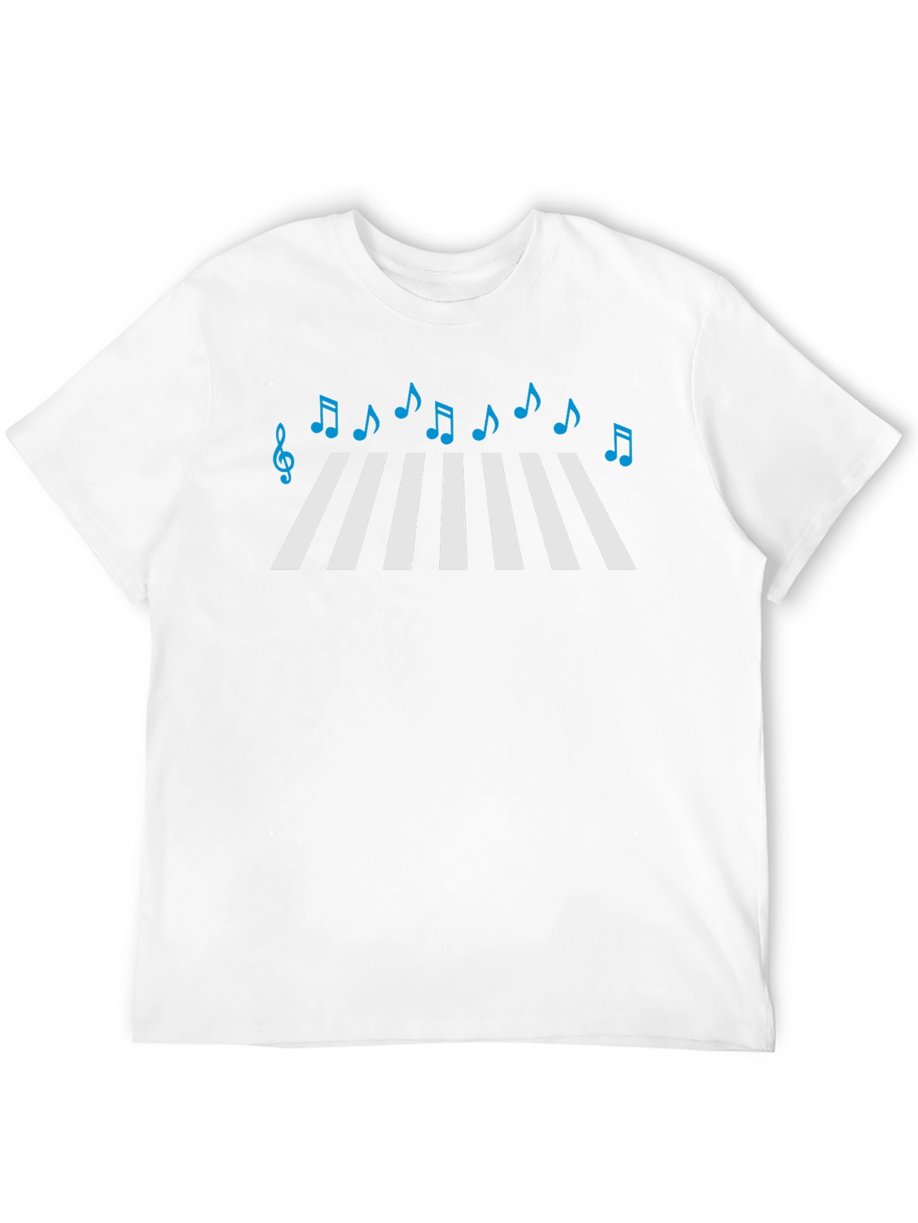 Abbey Road Music Notes Black T-Shirt