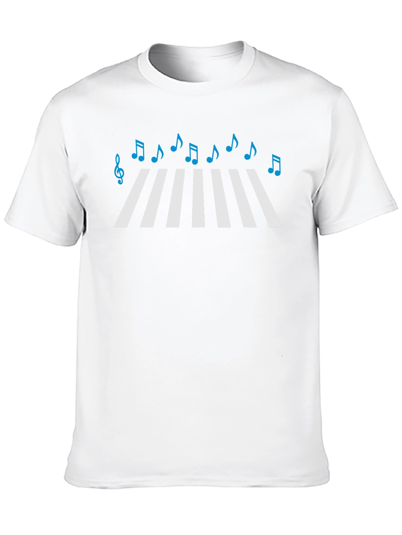 Abbey Road Music Notes Black T-Shirt