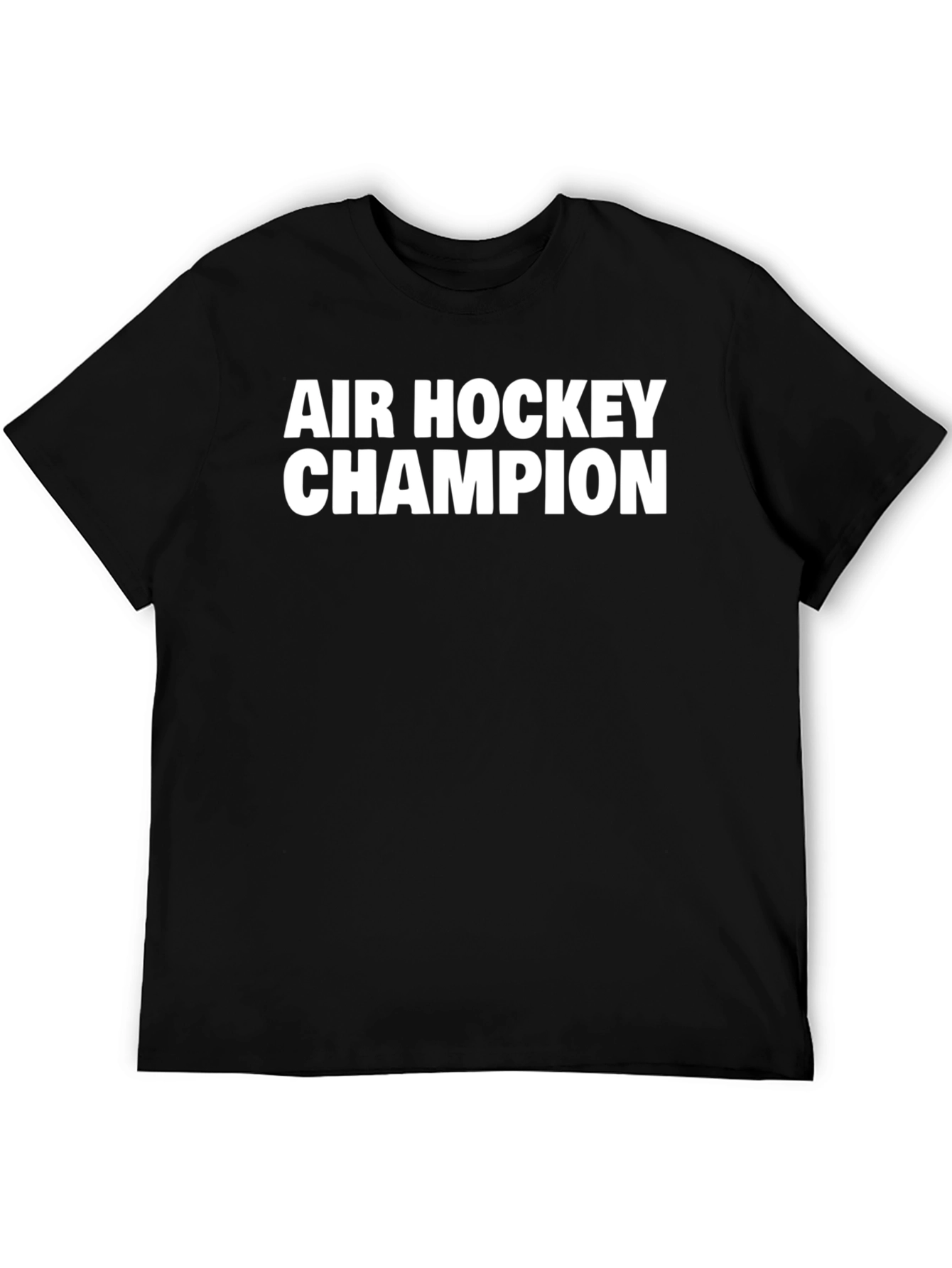 Air Hockey Champion Black T-Shirt