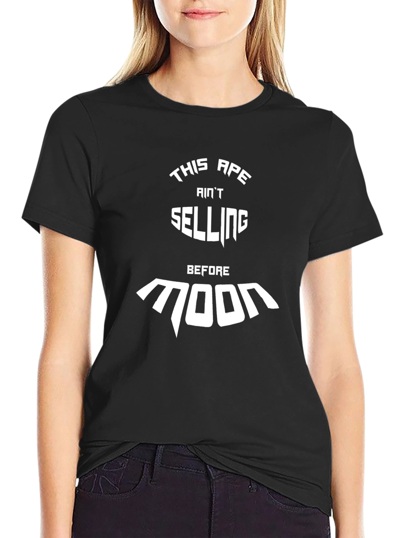 Ape Aint Selling Before Moon Black T-Shirt