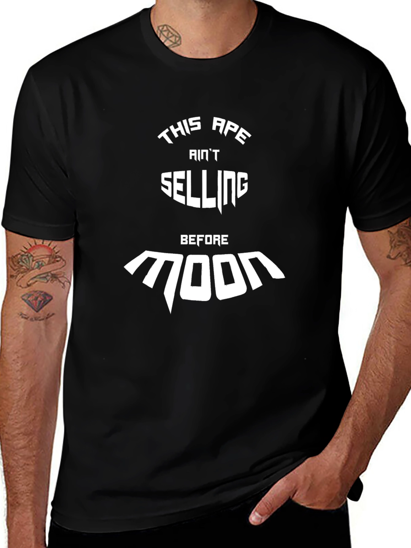 Ape Aint Selling Before Moon Black T-Shirt
