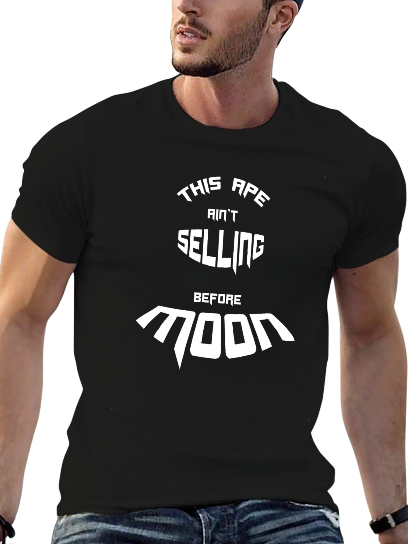 Ape Aint Selling Before Moon Black T-Shirt