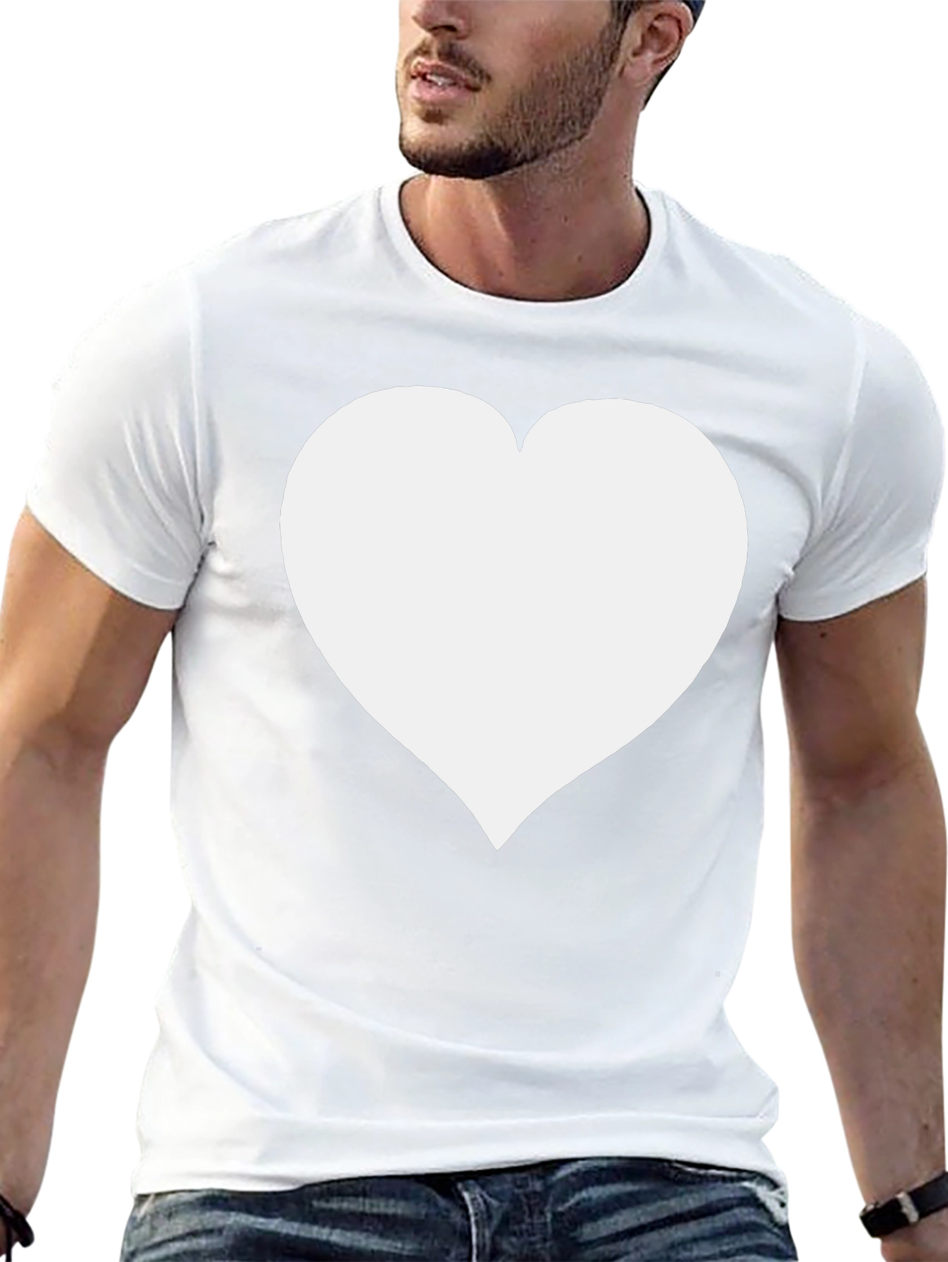 Heart Graphic Black T-Shirt