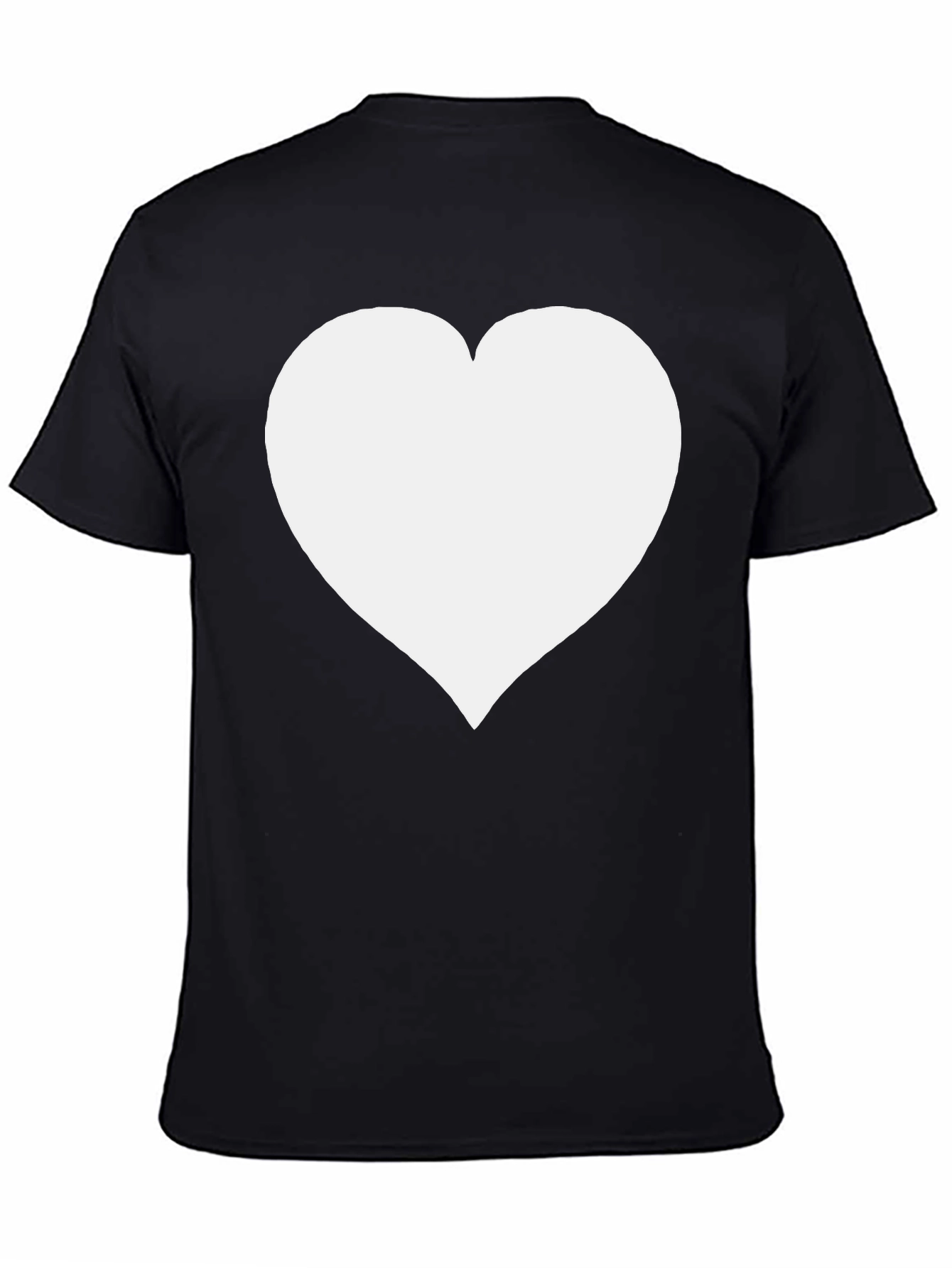 Heart Graphic Black T-Shirt