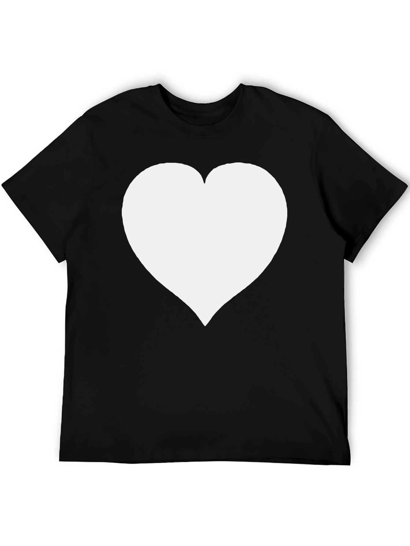 Heart Graphic Black T-Shirt