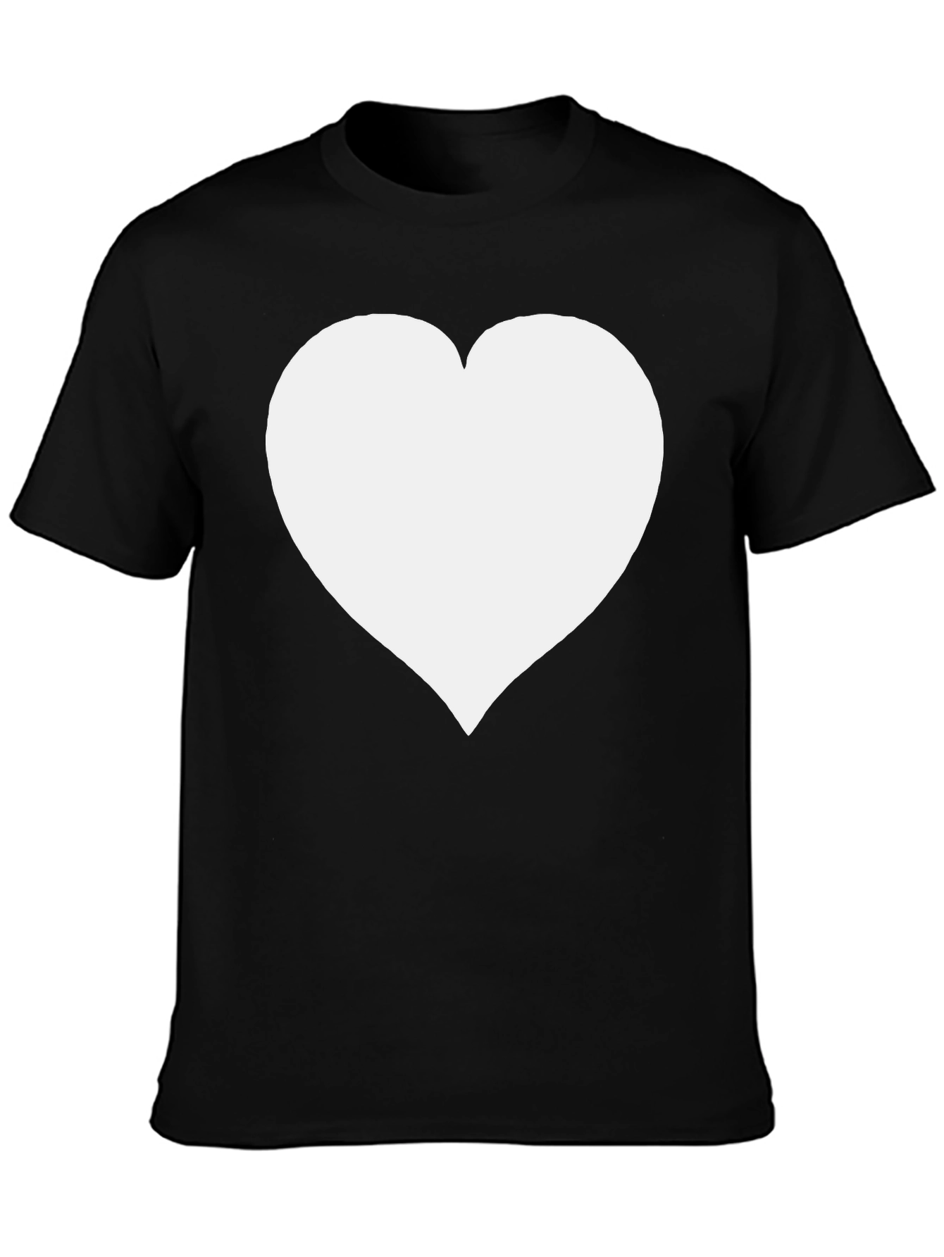 Heart Graphic Black T-Shirt