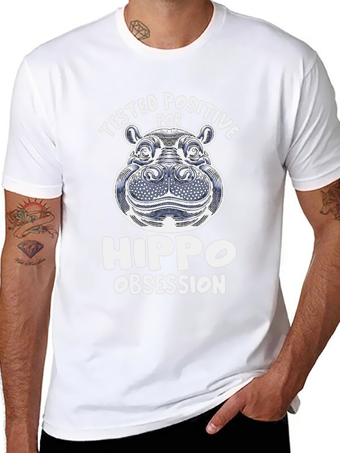 Hippo Obsession T-Shirt - Cute Animal Lover Tee