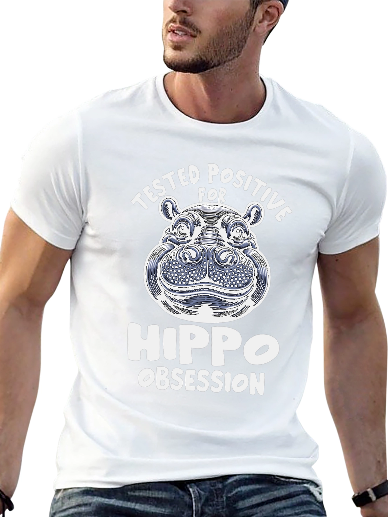 Hippo Obsession T-Shirt - Cute Animal Lover Tee
