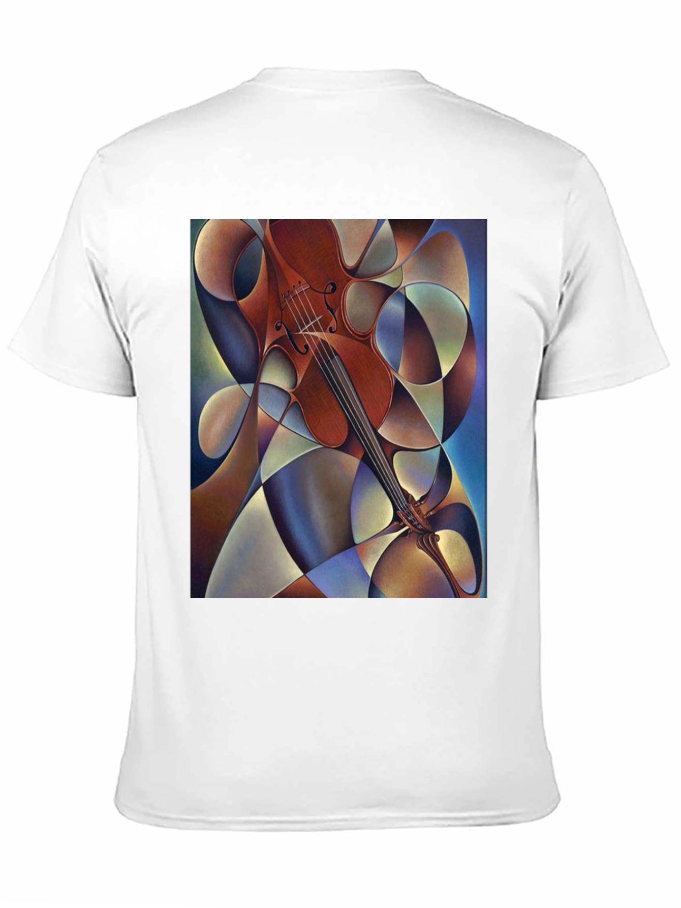 Abstract Violin Art Mens T-Shirt
