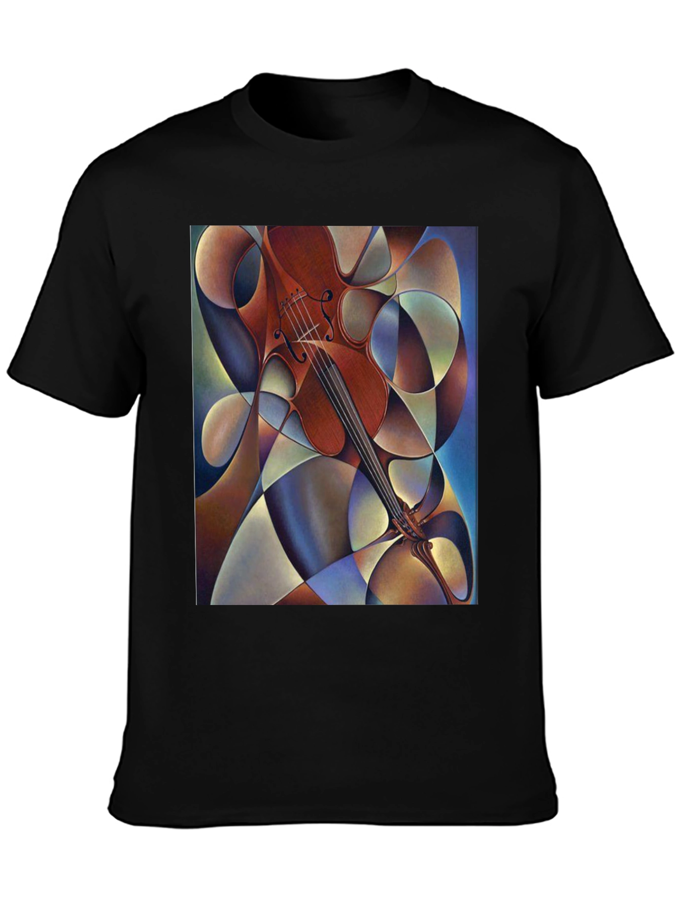 Abstract Violin Art Mens T-Shirt