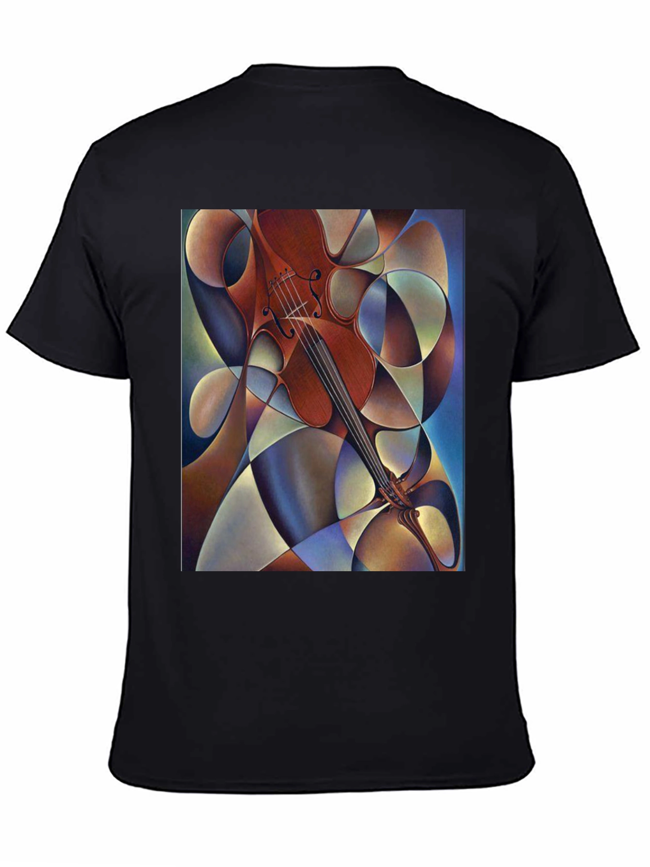 Abstract Violin Art Mens T-Shirt