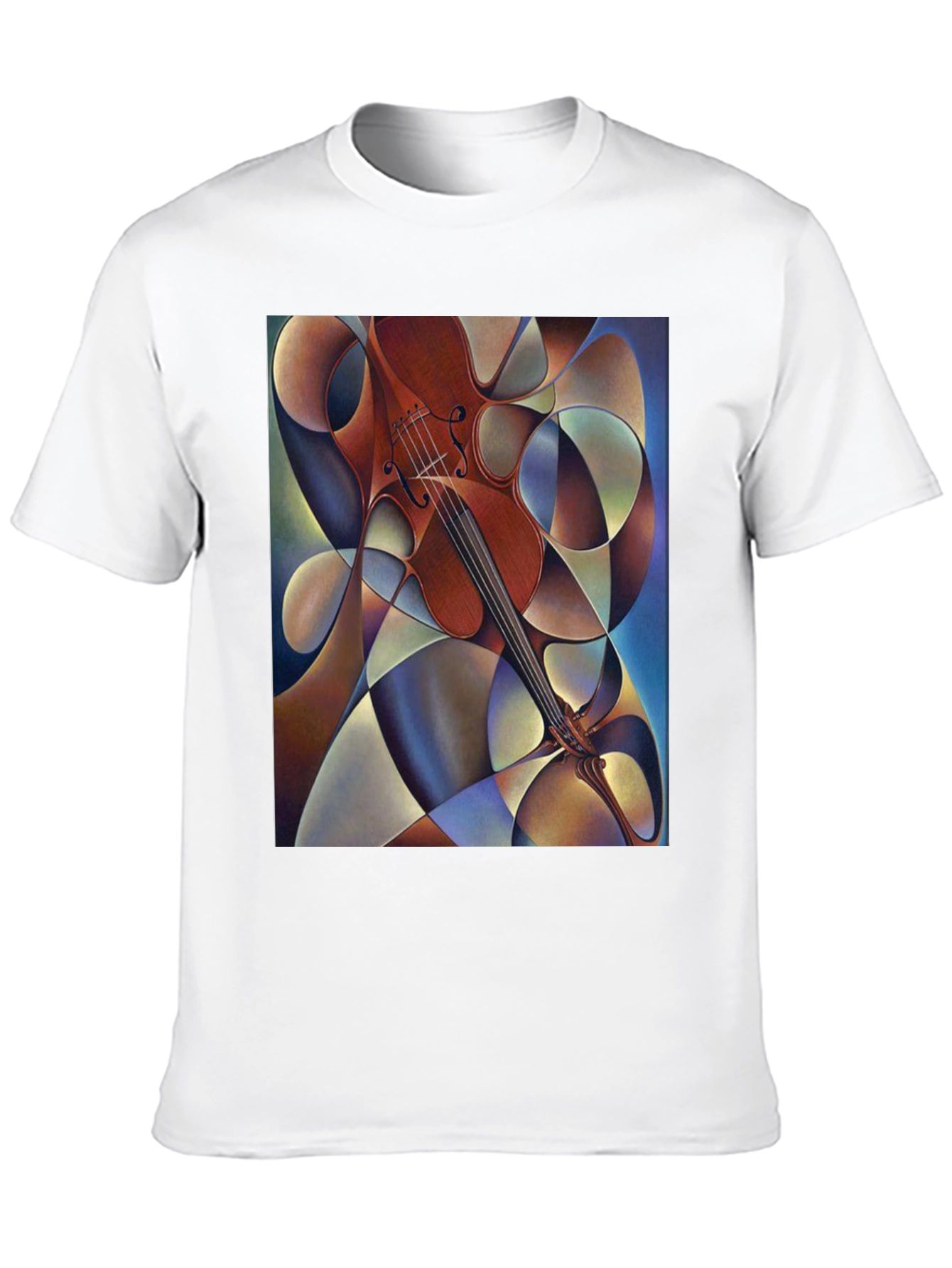 Abstract Violin Art Mens T-Shirt