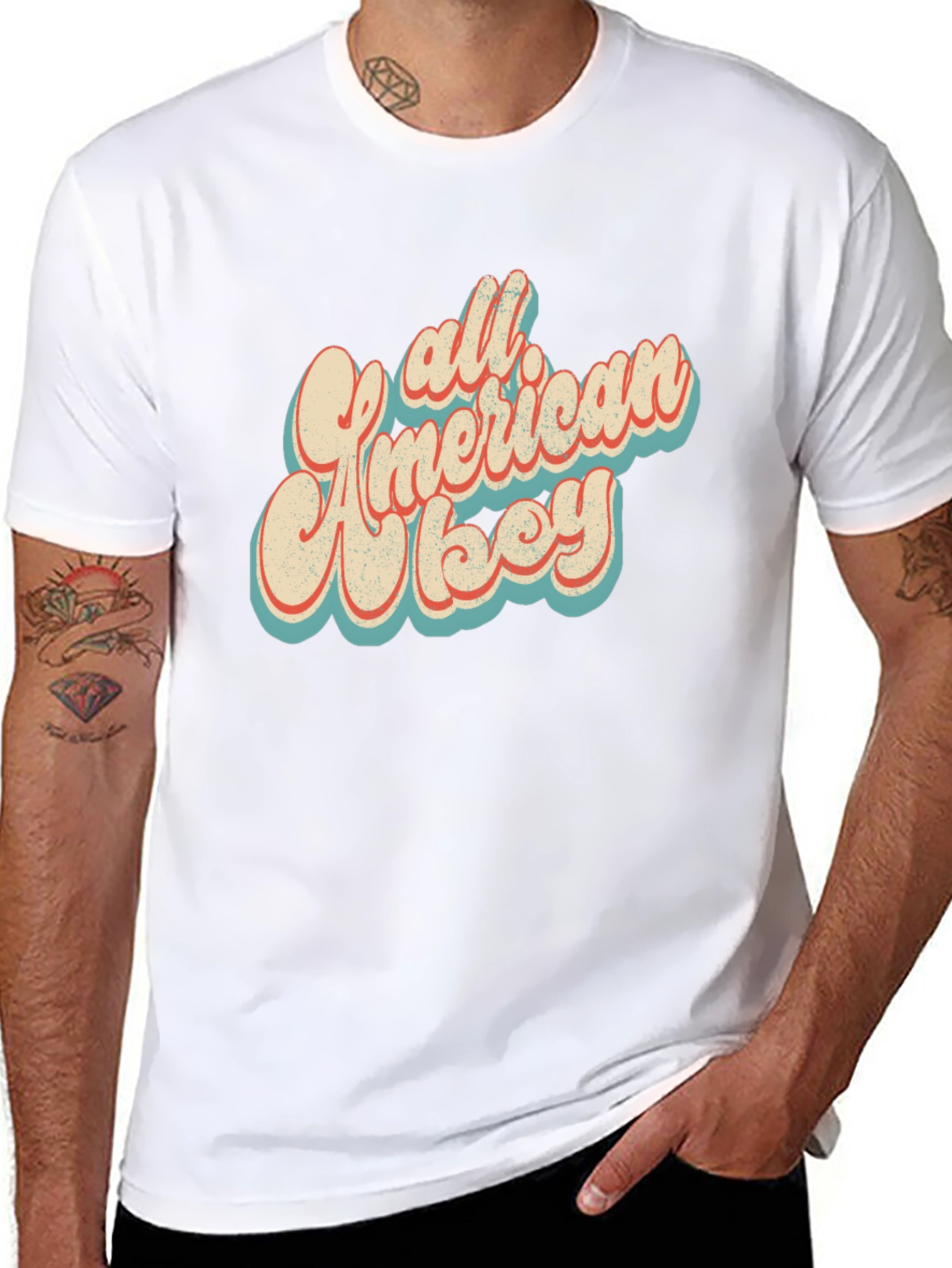 All American Boy Retro Graphic Tee