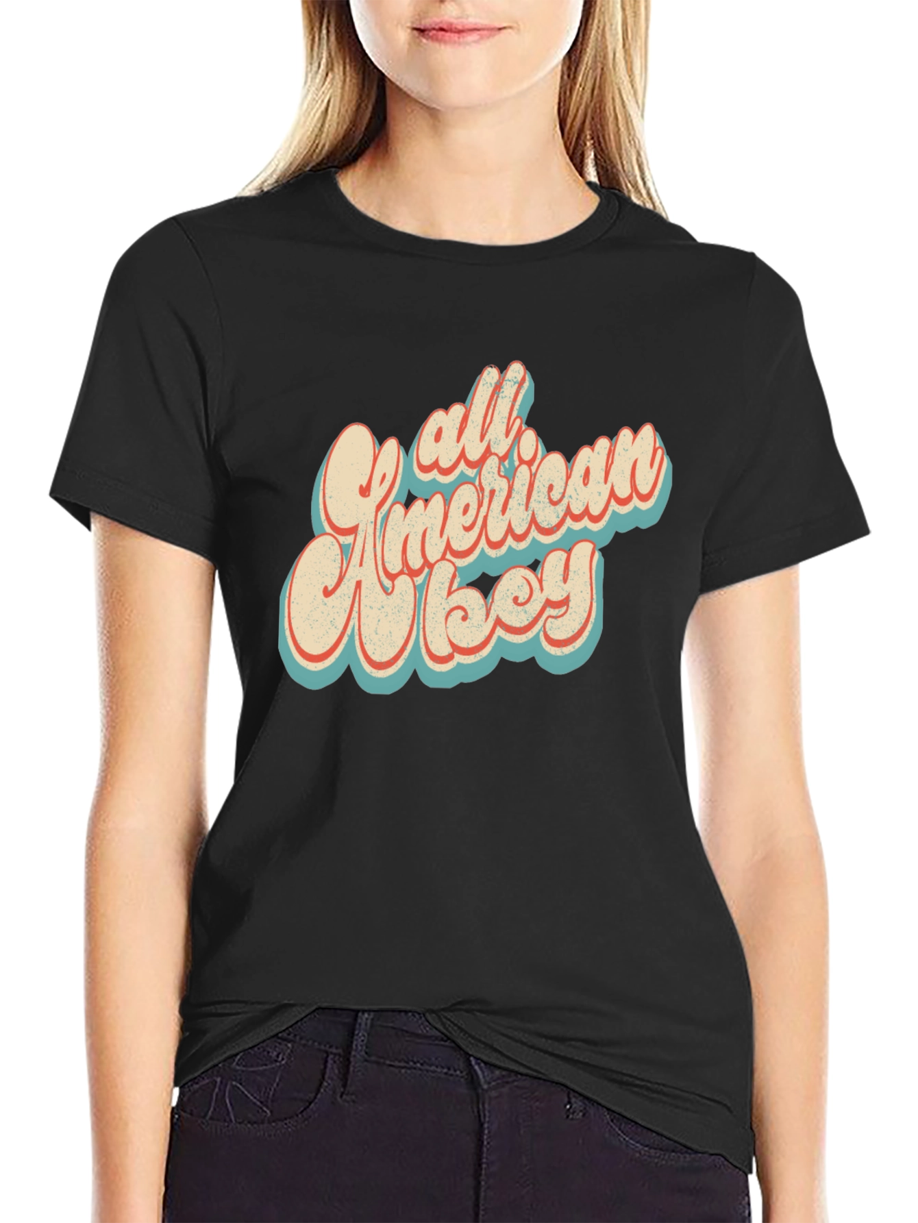 All American Boy Retro Graphic Tee