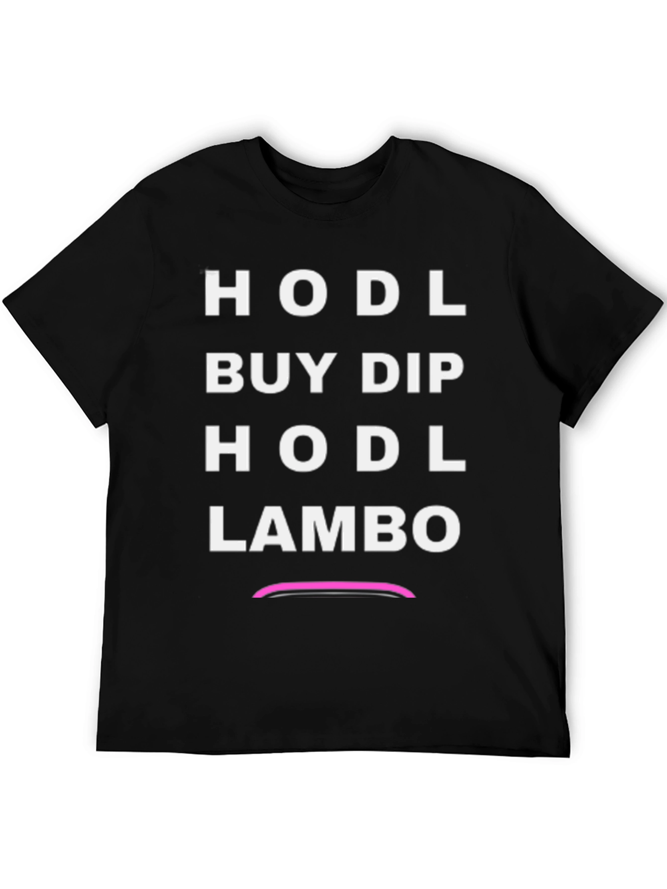 HODL Buy Dip Mens Black Graphic Tee