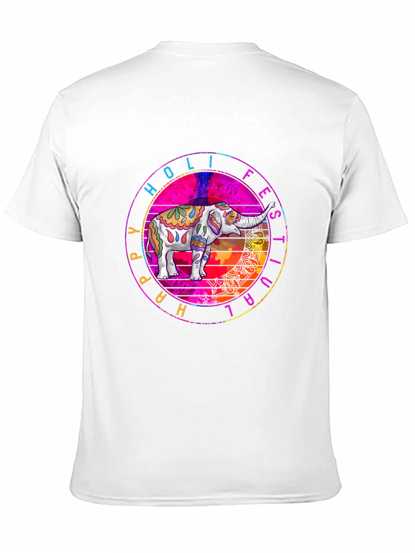 Holi Festival Elephant Graphic Tee