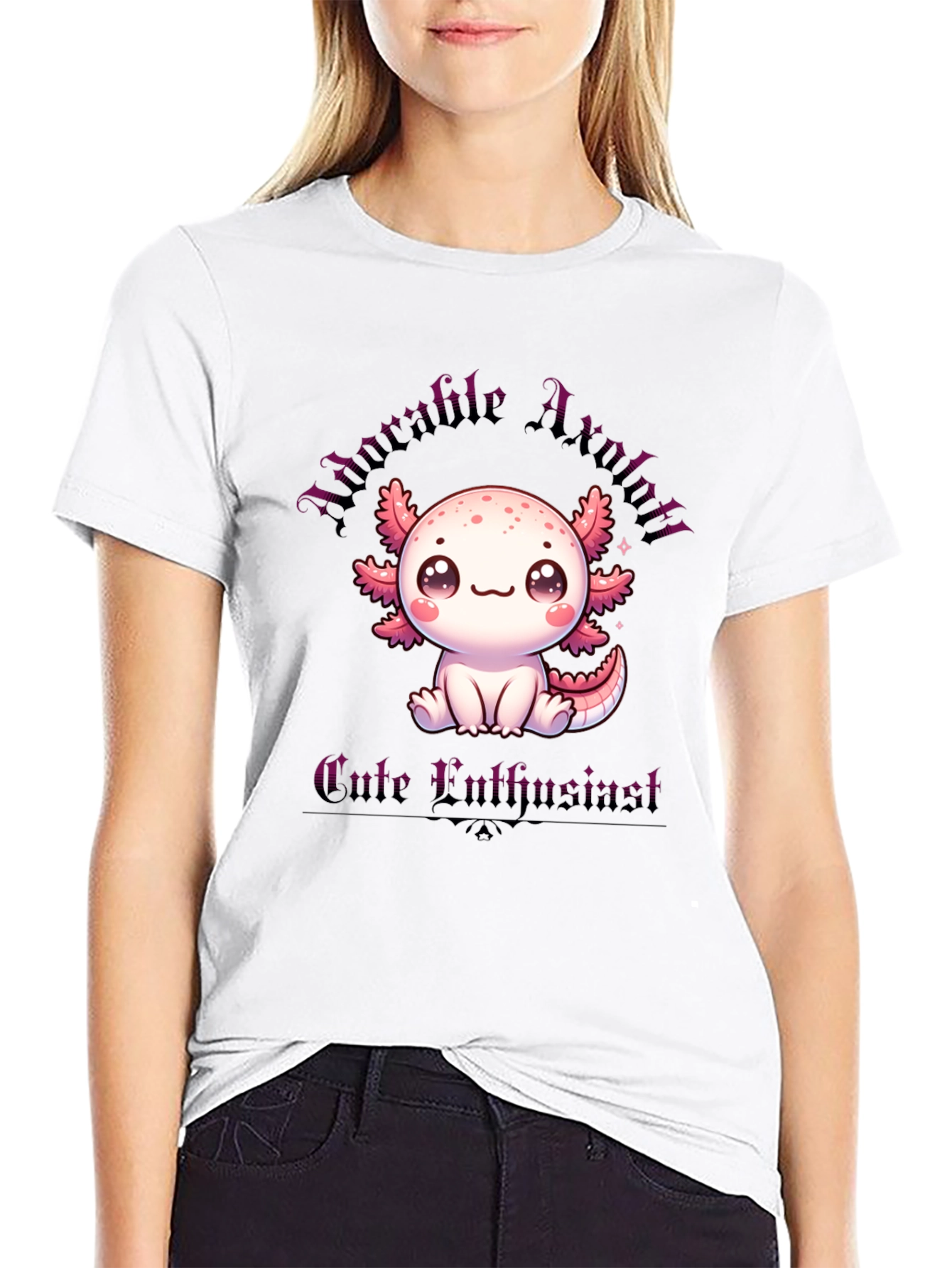 Adorable Axolotl T-Shirt - Cute Luthrine
