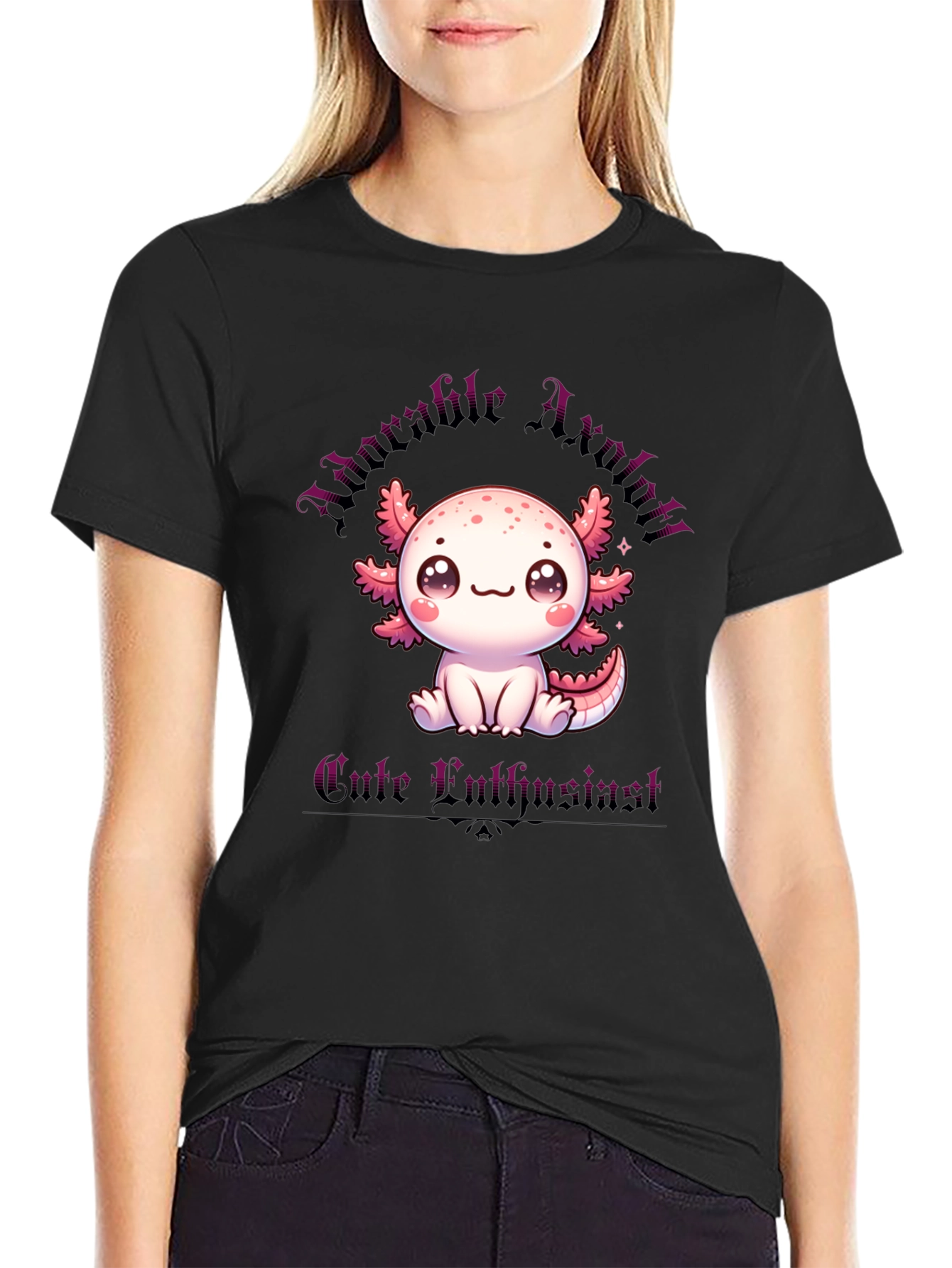 Adorable Axolotl T-Shirt - Cute Luthrine