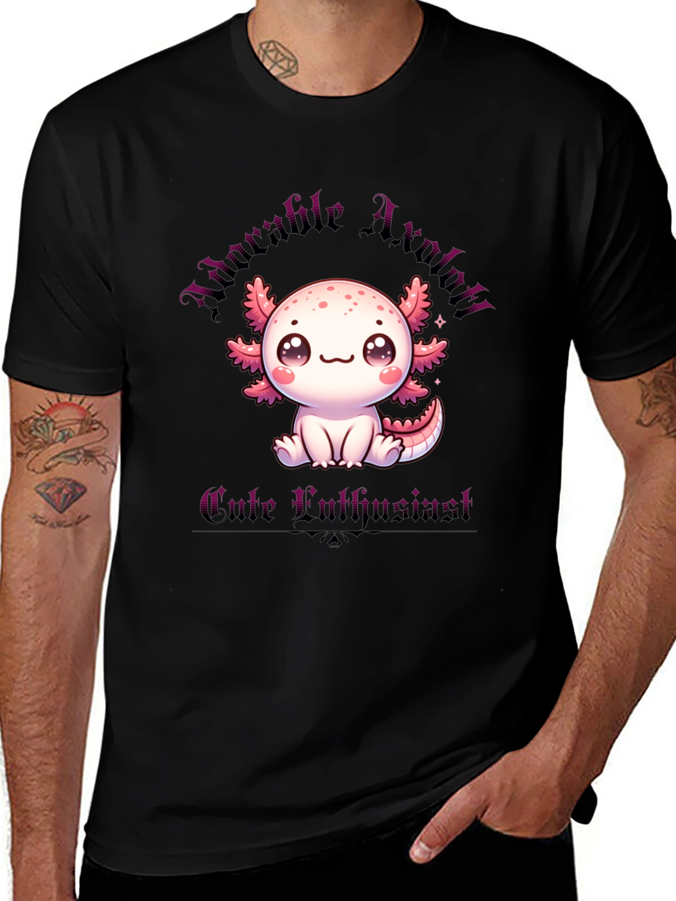 Adorable Axolotl T-Shirt - Cute Luthrine