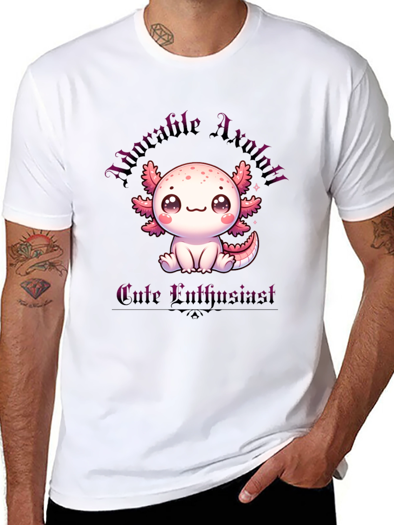 Adorable Axolotl T-Shirt - Cute Luthrine