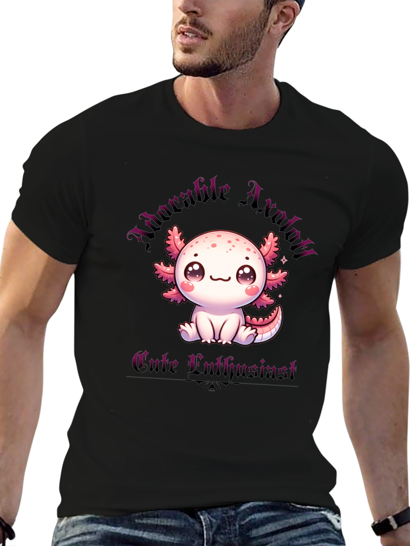 Adorable Axolotl T-Shirt - Cute Luthrine