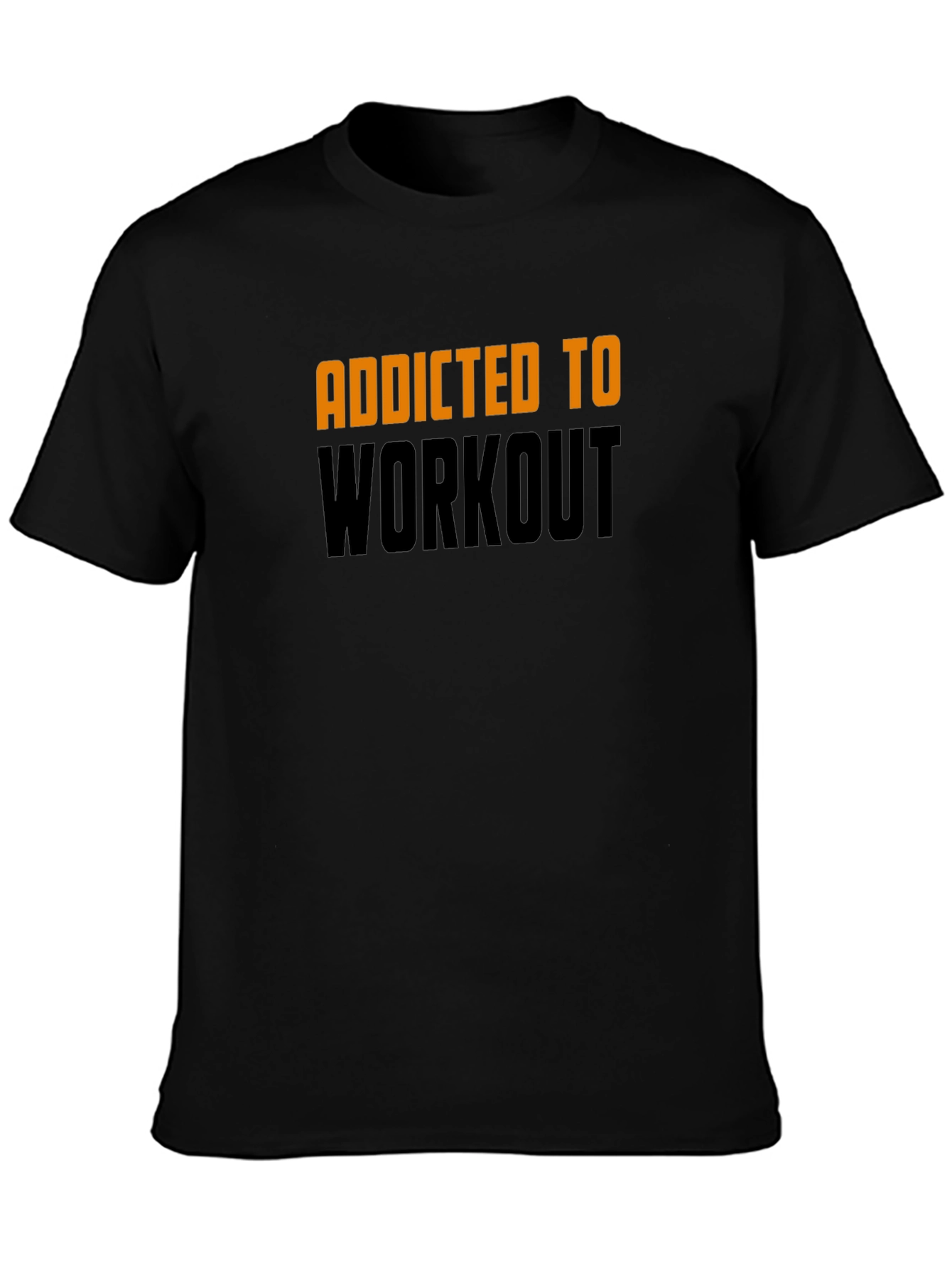 Addicted to Workout Black T-Shirt