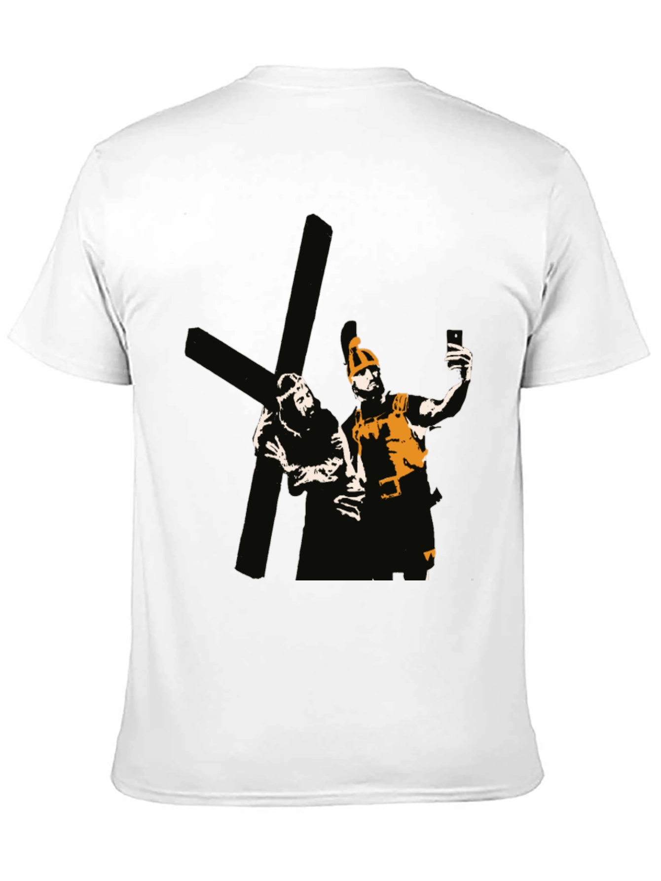 Humorous Religious Graphic Tee - Crucifixion Selfie