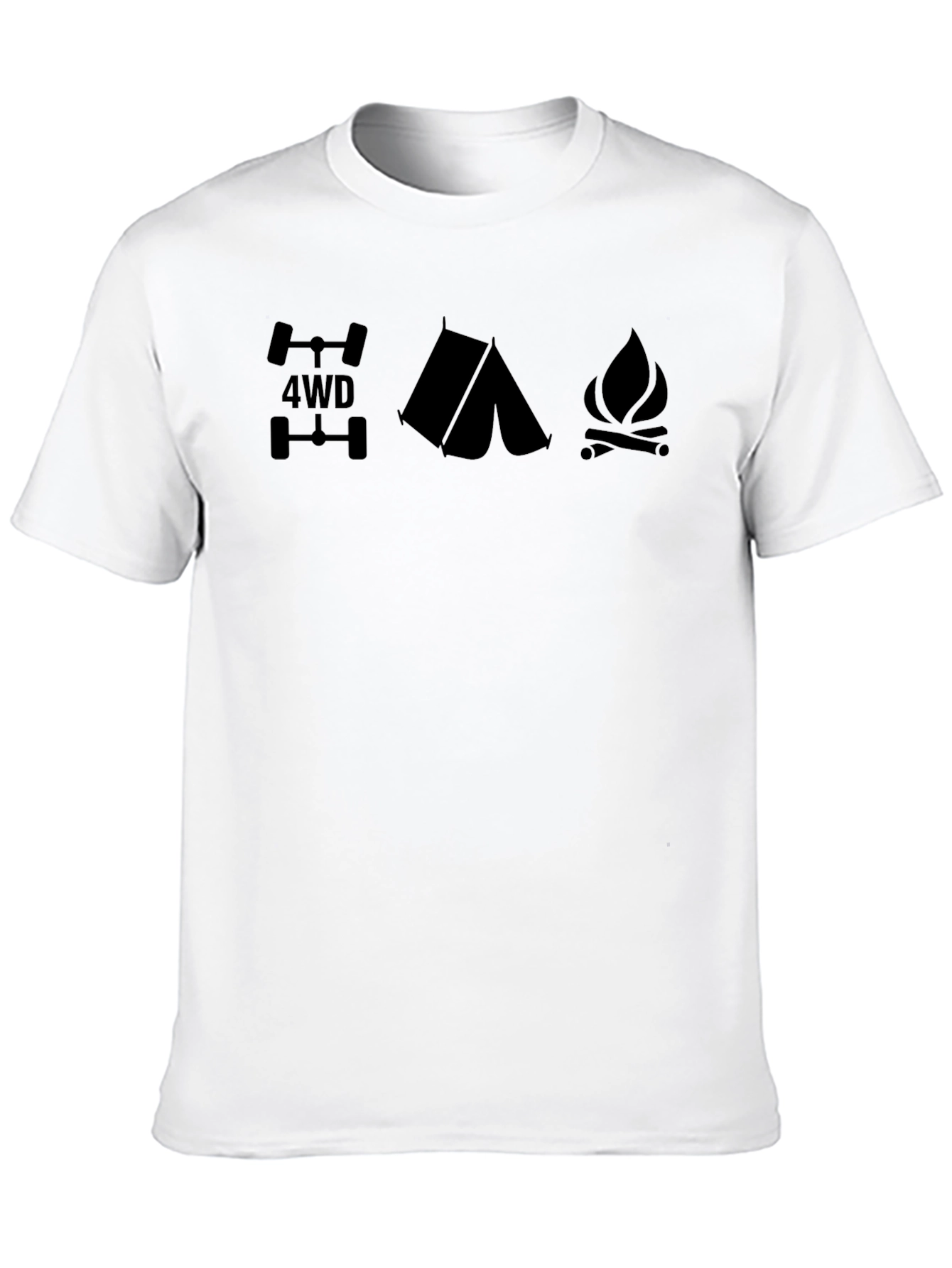 4WD Camping Fire T-Shirt - Outdoor Adventure Tee