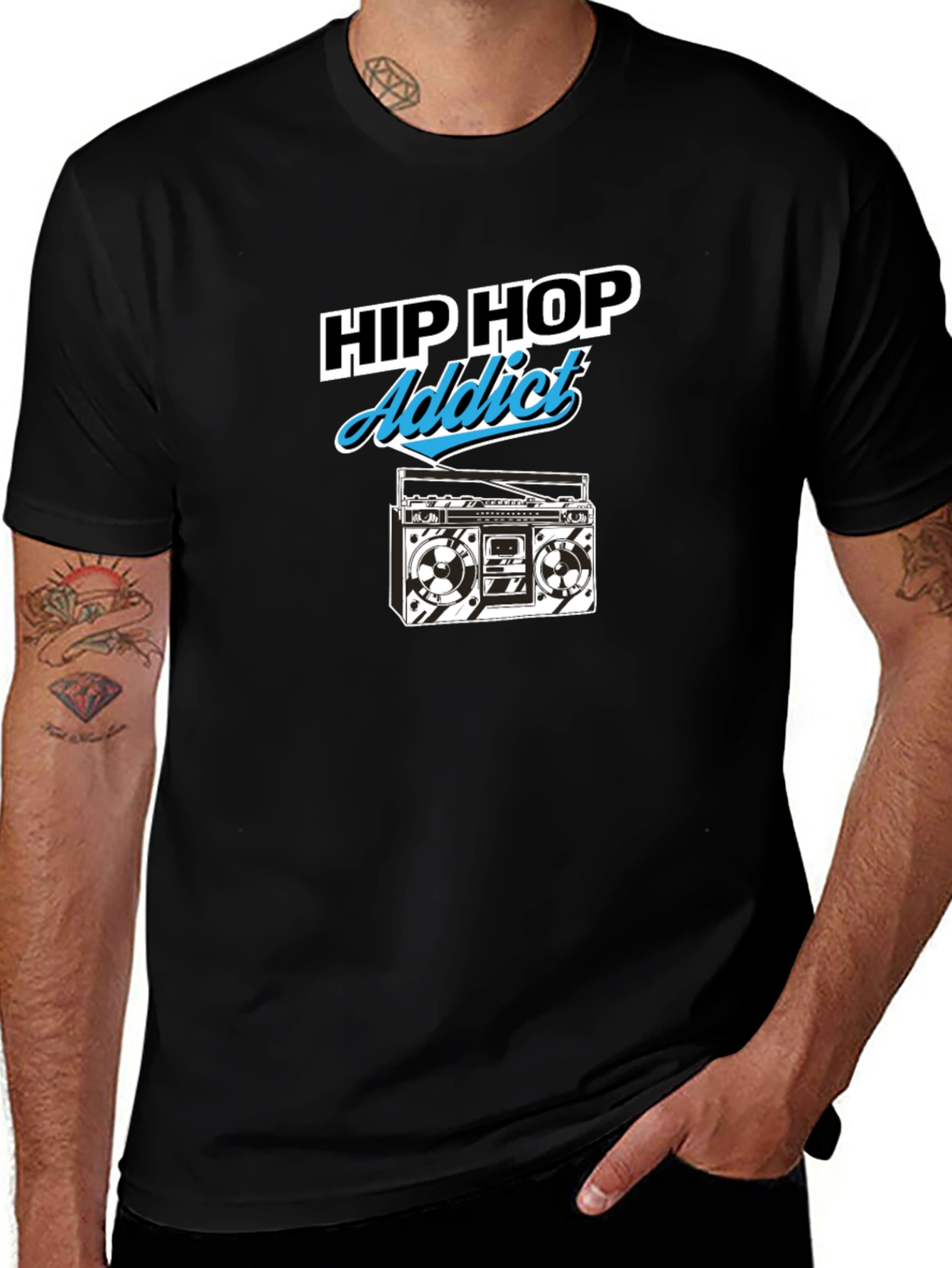 Hip Hop Addict Graphic Tee