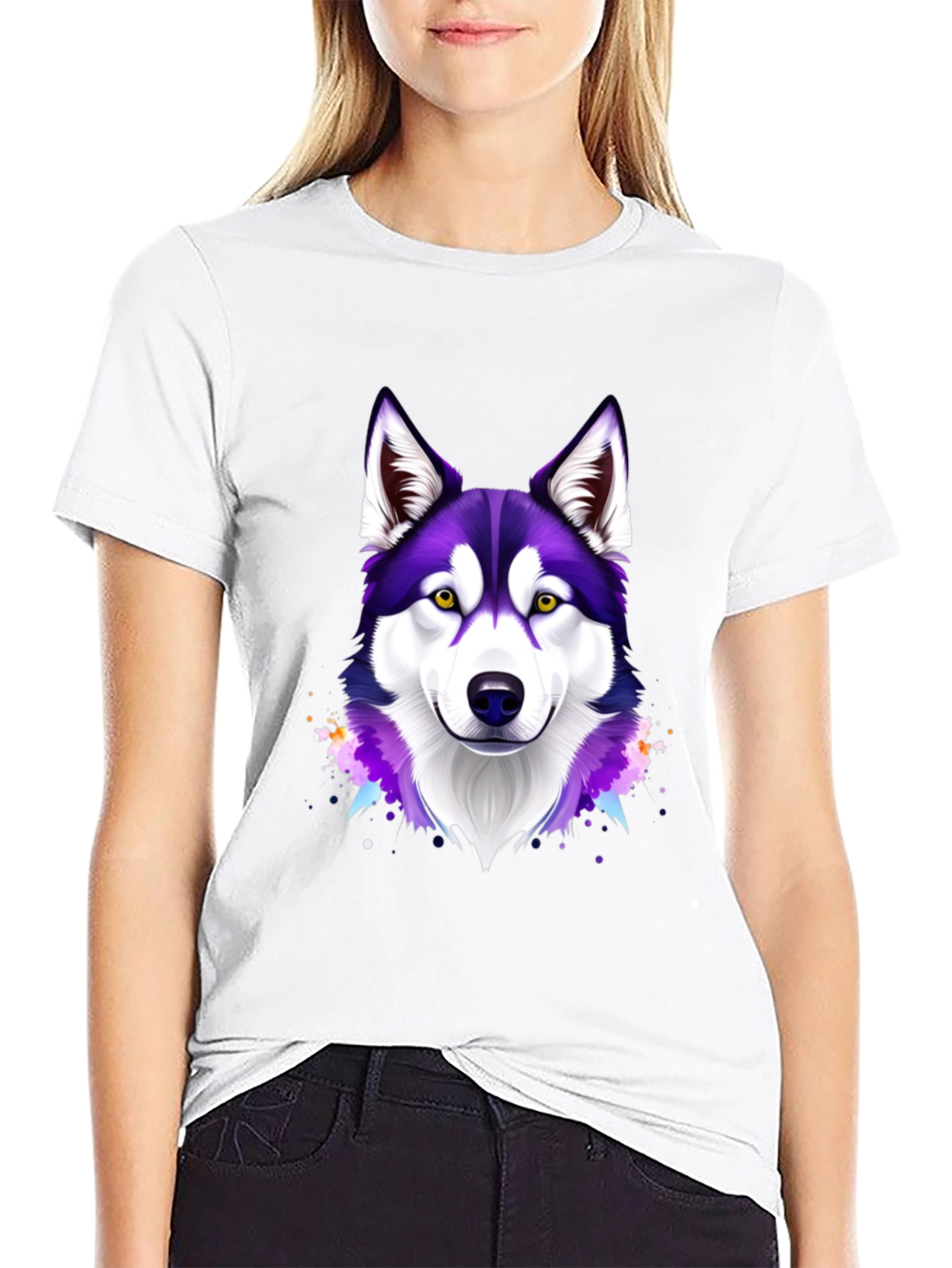 Husky Dog Graphic T-Shirt