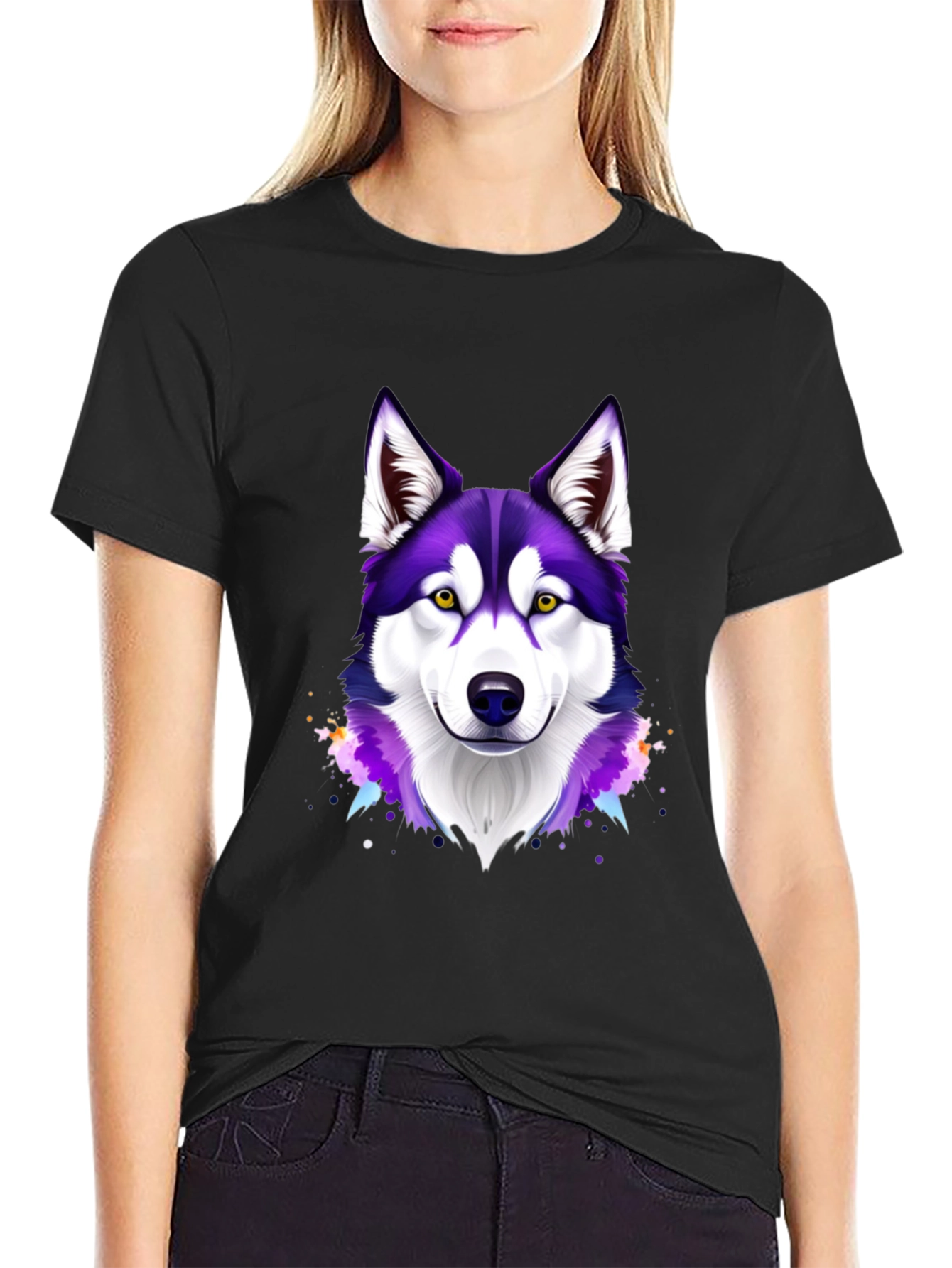 Husky Dog Graphic T-Shirt