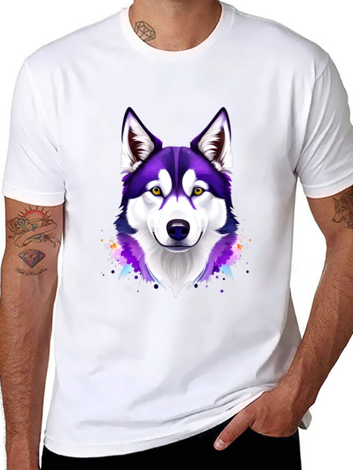 Husky Dog Graphic T-Shirt