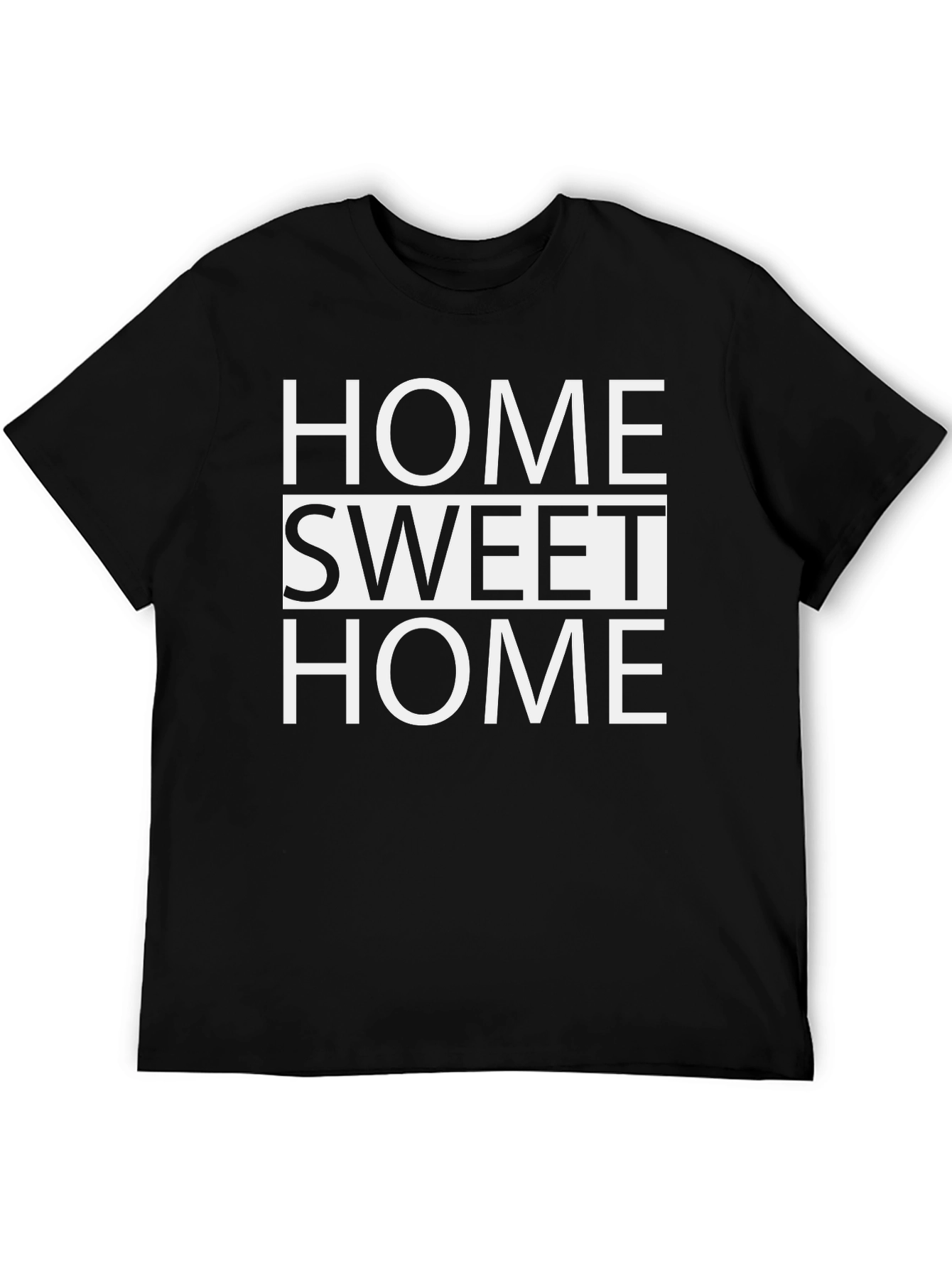 Home Sweet Home Graphic Tee - Classic Black T-Shirt