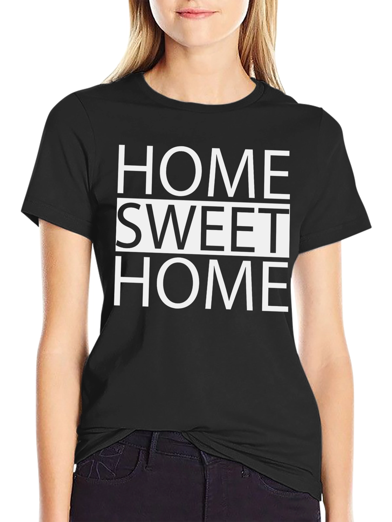 Home Sweet Home Graphic Tee - Classic Black T-Shirt