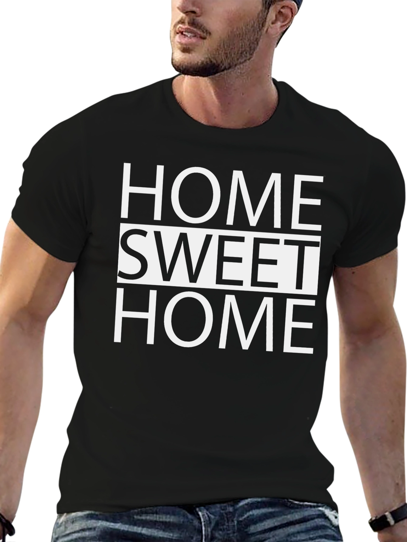 Home Sweet Home Graphic Tee - Classic Black T-Shirt