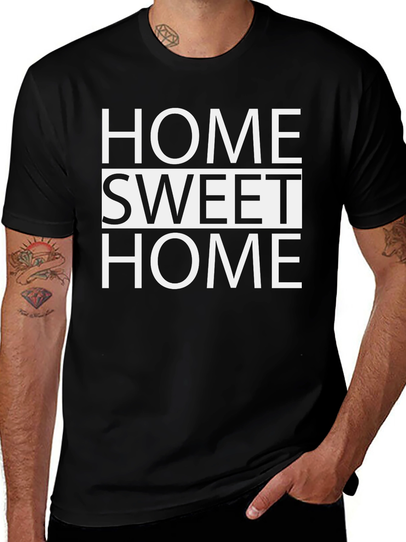 Home Sweet Home Graphic Tee - Classic Black T-Shirt