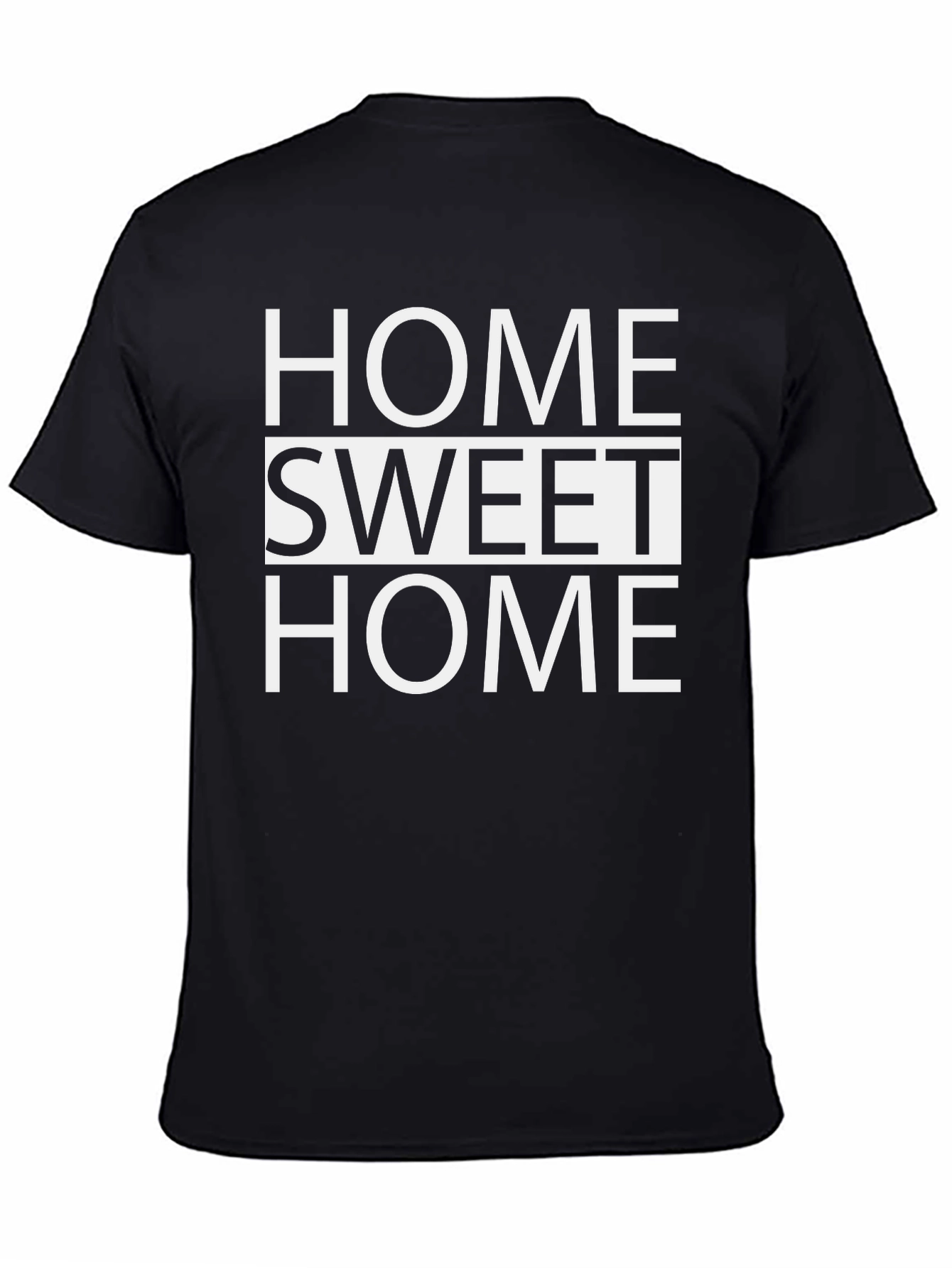 Home Sweet Home Graphic Tee - Classic Black T-Shirt